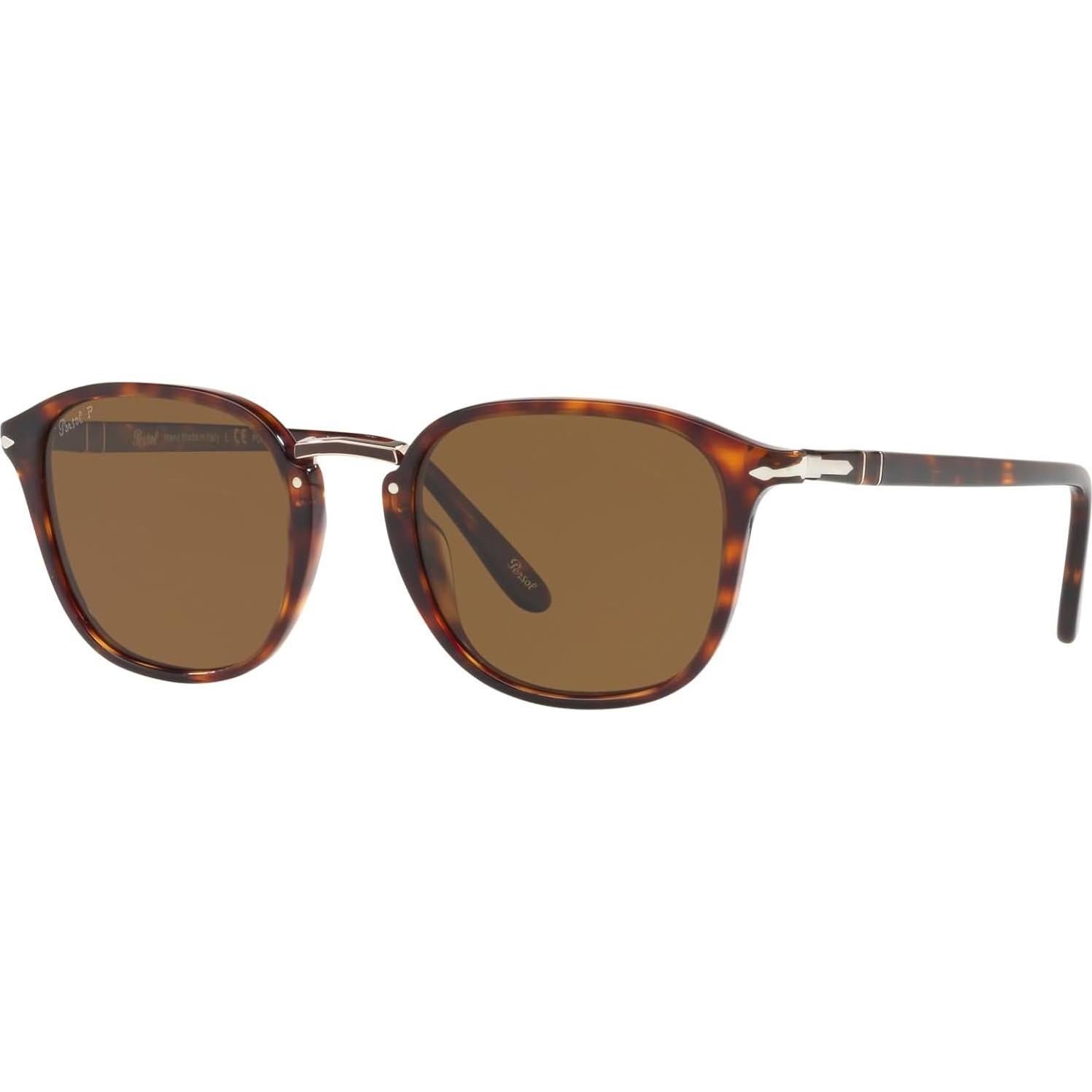 Gafas de Sol Redondas Persol PO3186S Havana 53mm Polarizadas
