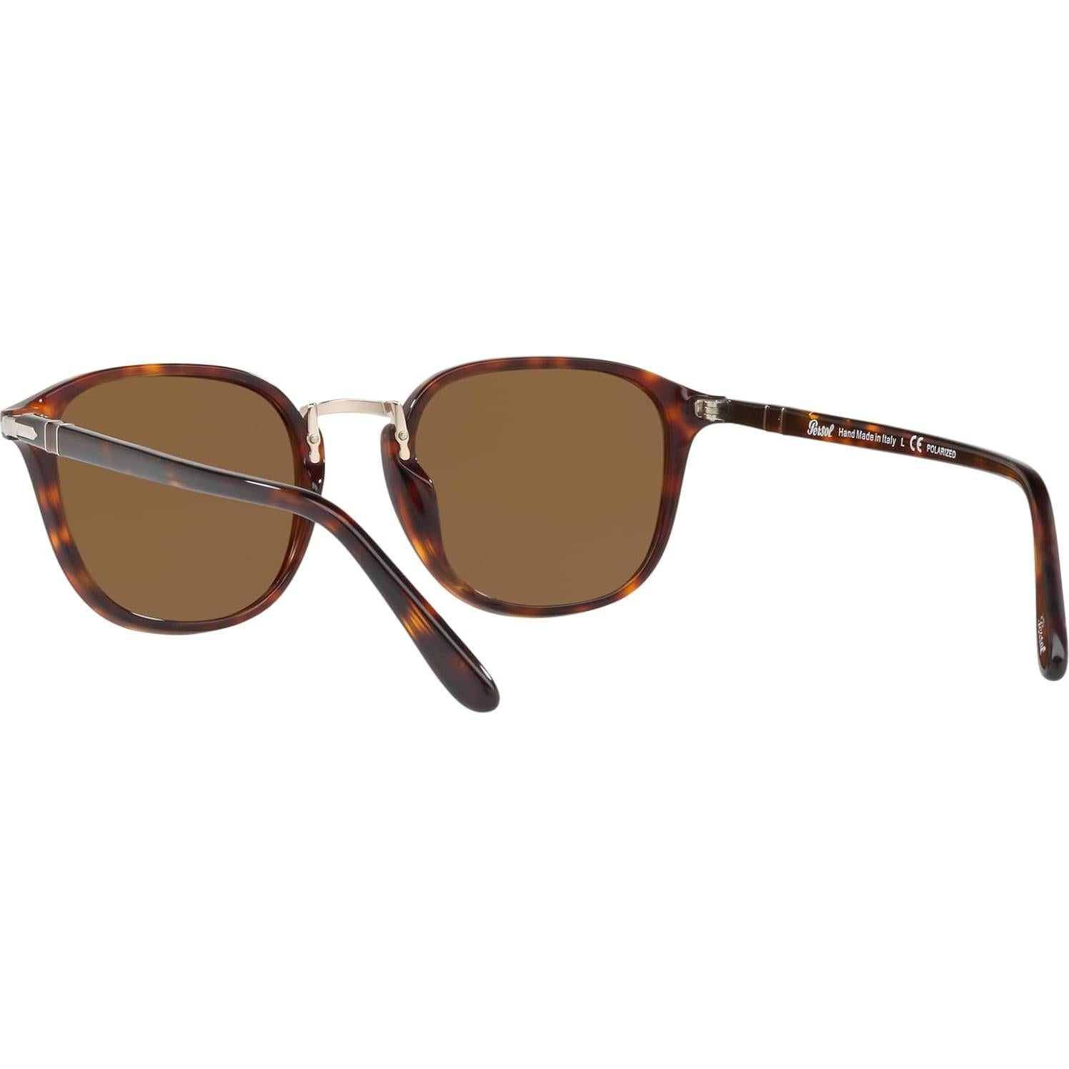 Gafas de Sol Redondas Persol PO3186S Havana 53mm Polarizadas