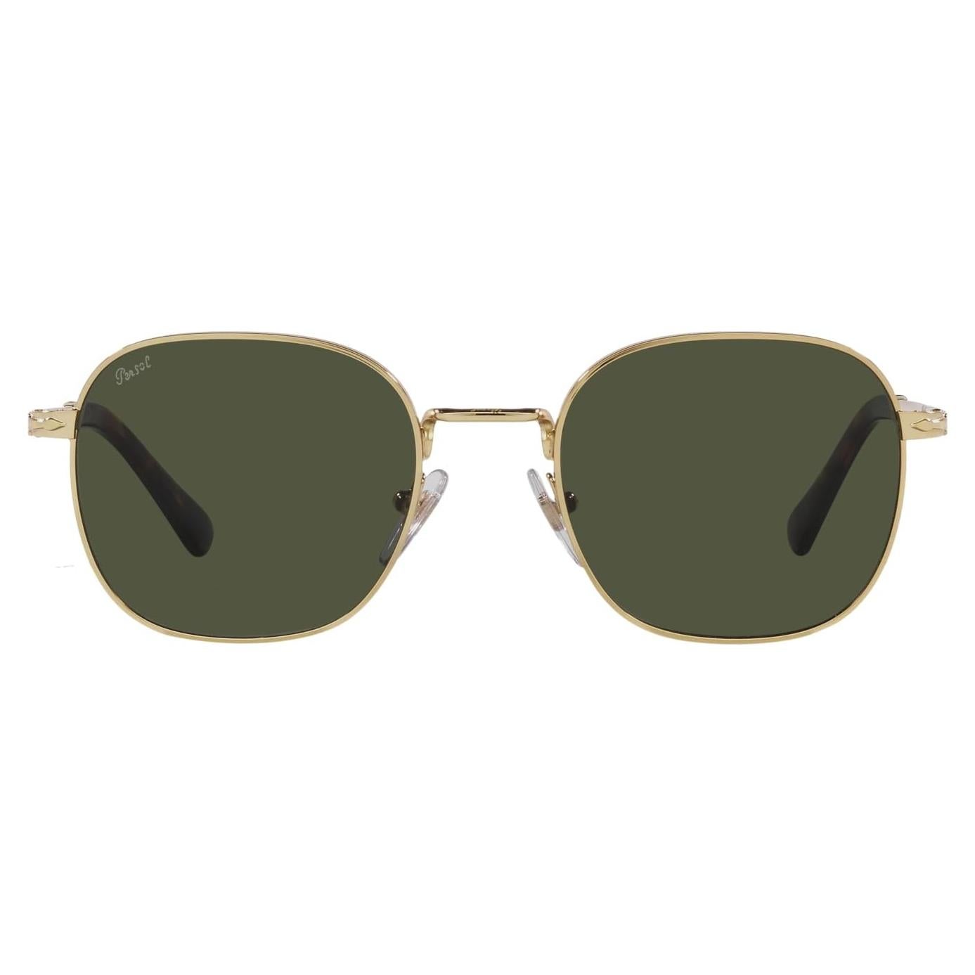 Gafas de sol Persol PO1009S cuadradas doradas con lentes verdes
