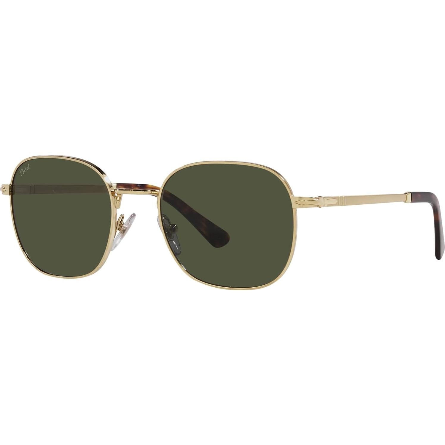 Gafas de sol Persol PO1009S cuadradas doradas con lentes verdes