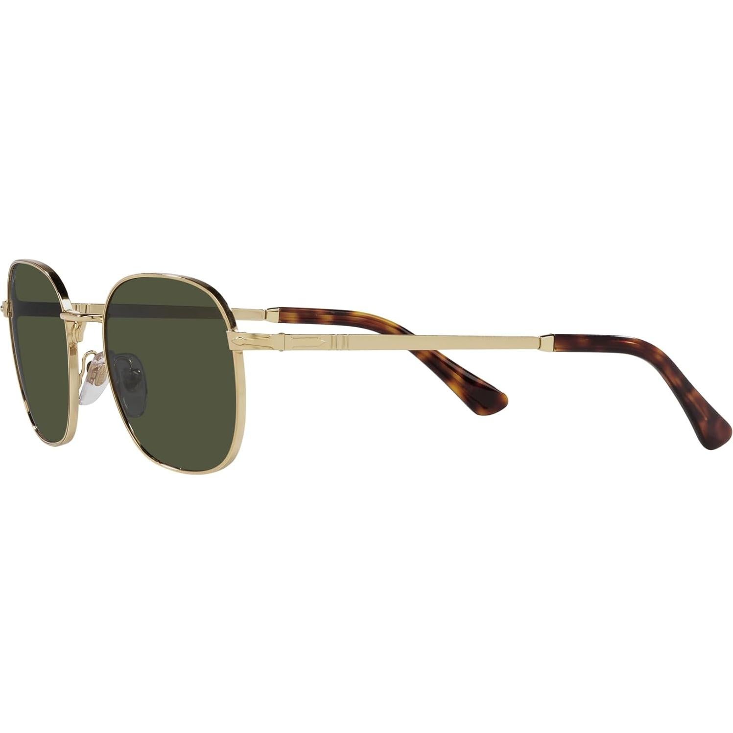 Gafas de sol Persol PO1009S cuadradas doradas con lentes verdes