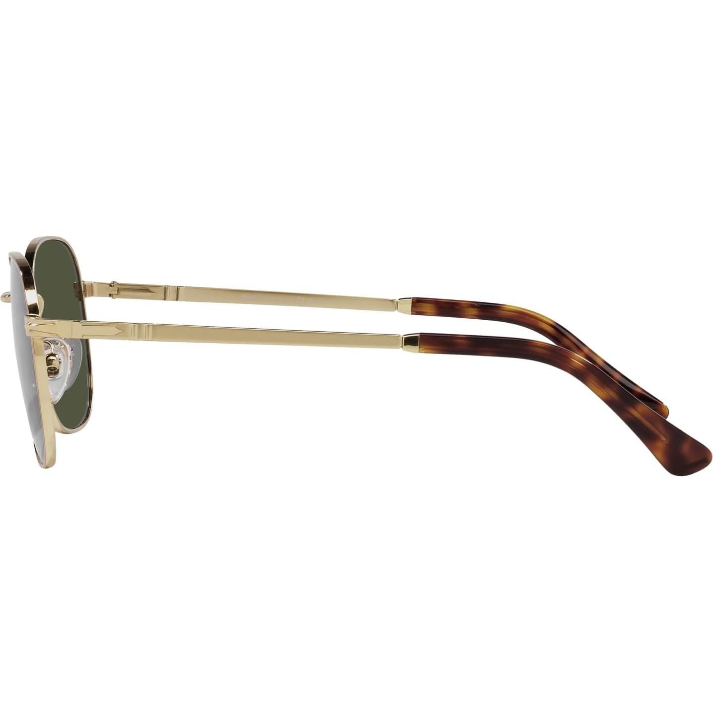 Gafas de sol Persol PO1009S cuadradas doradas con lentes verdes