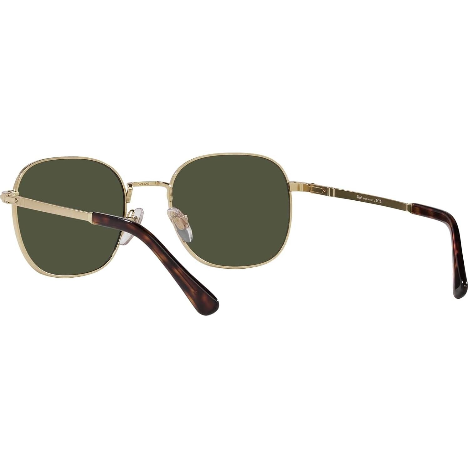 Gafas de sol Persol PO1009S cuadradas doradas con lentes verdes