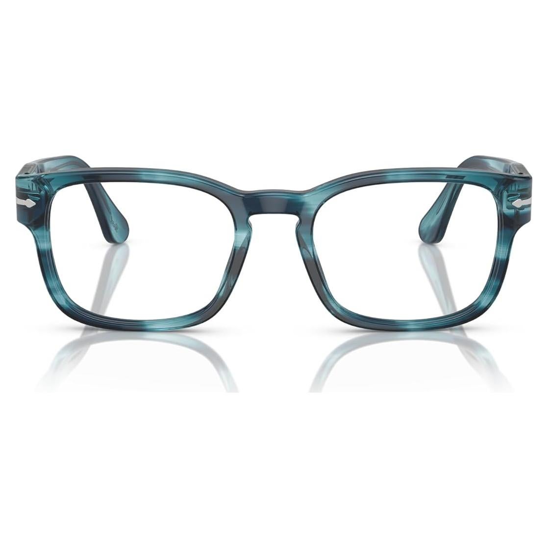 Montura de Gafas Recetadas Redondas Persol PO3334V Azul 51mm