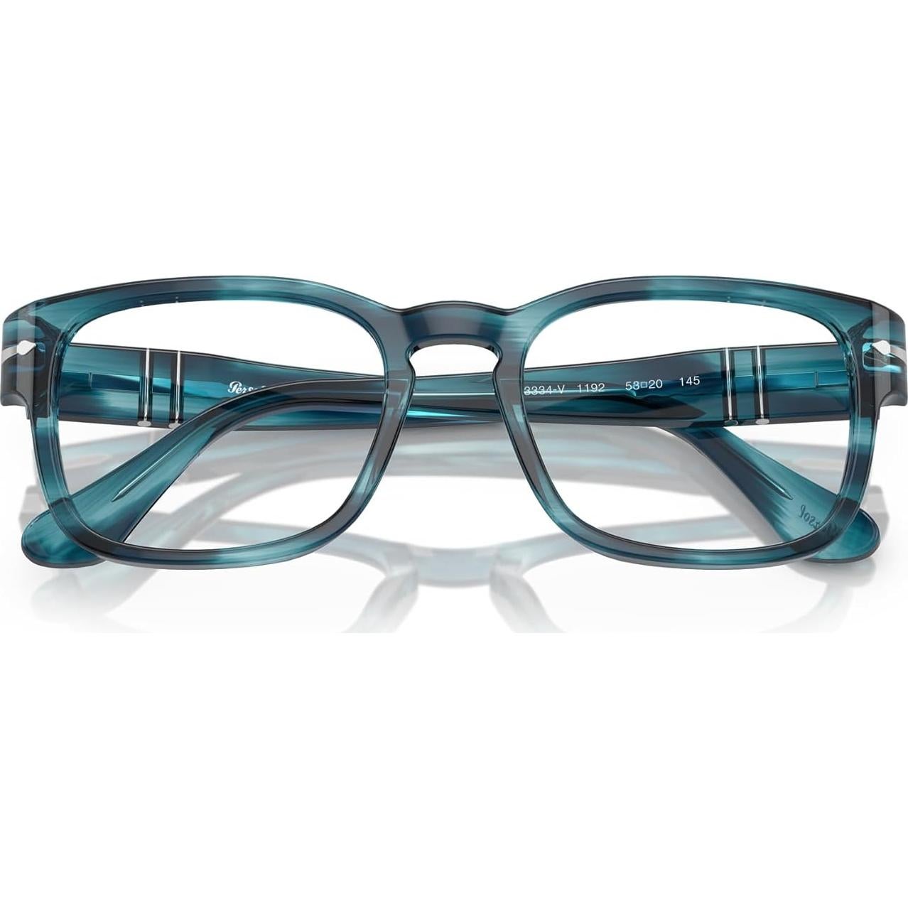 Montura de Gafas Recetadas Redondas Persol PO3334V Azul 51mm