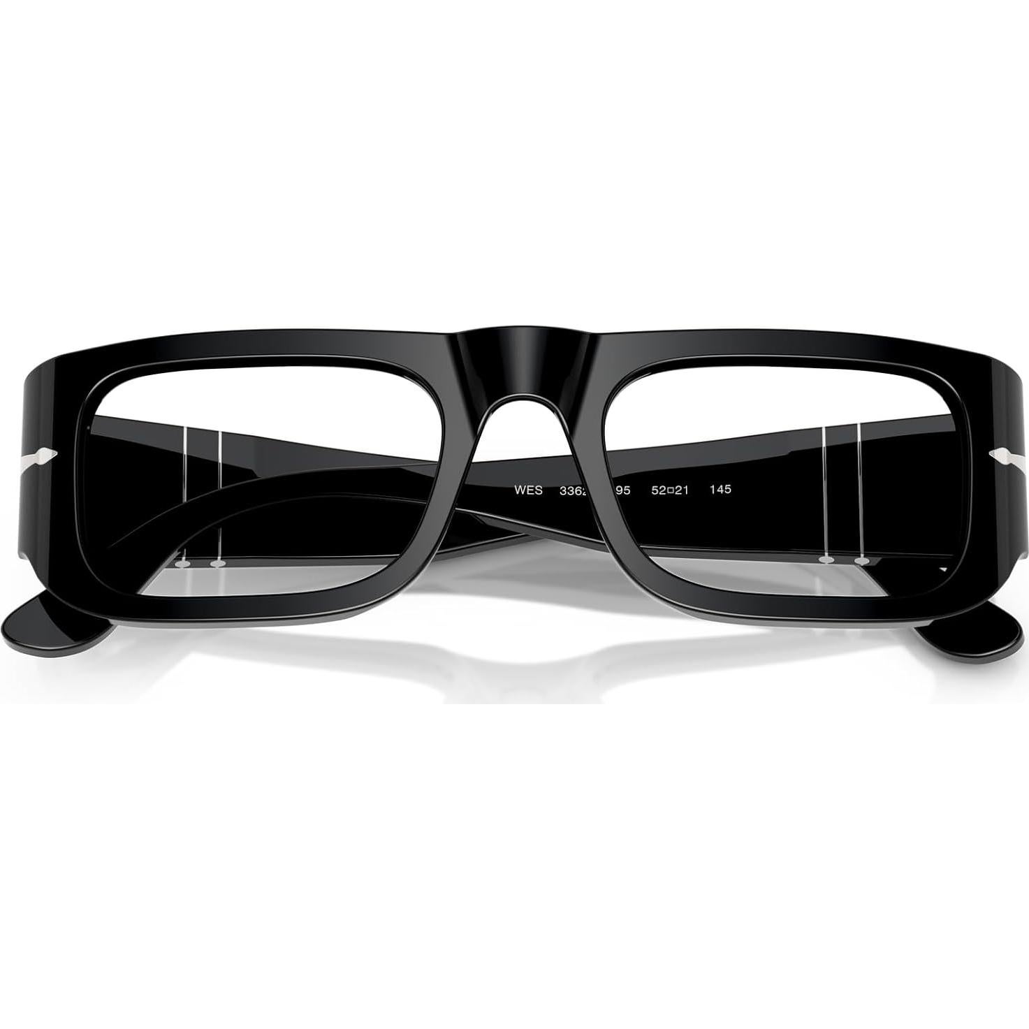 Gafas de receta Persol PO3362V Wes Cuadradas Negras 50mm