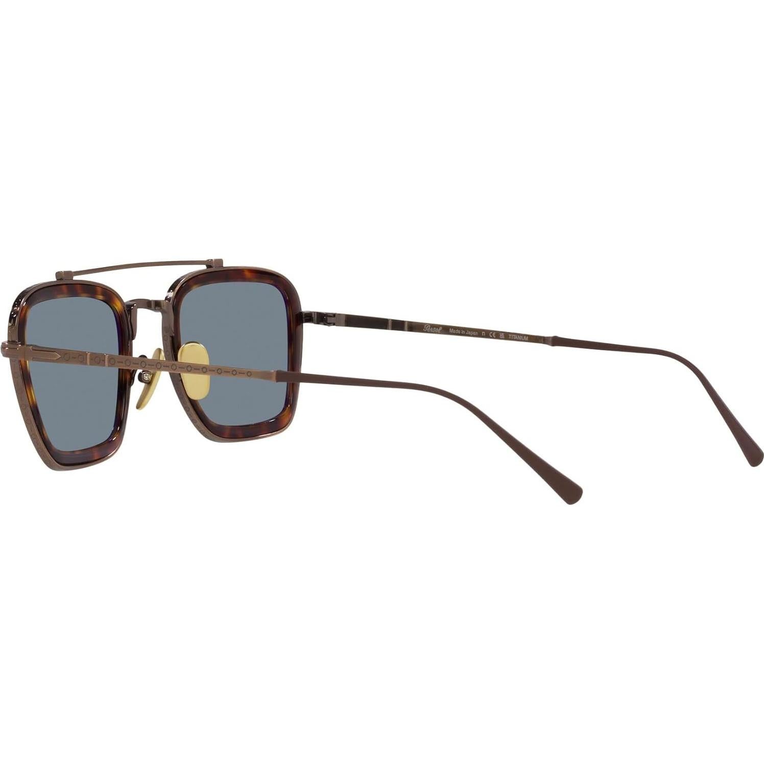 Gafas de sol Persol PO5012ST Piloto Titanio Marrón 49mm