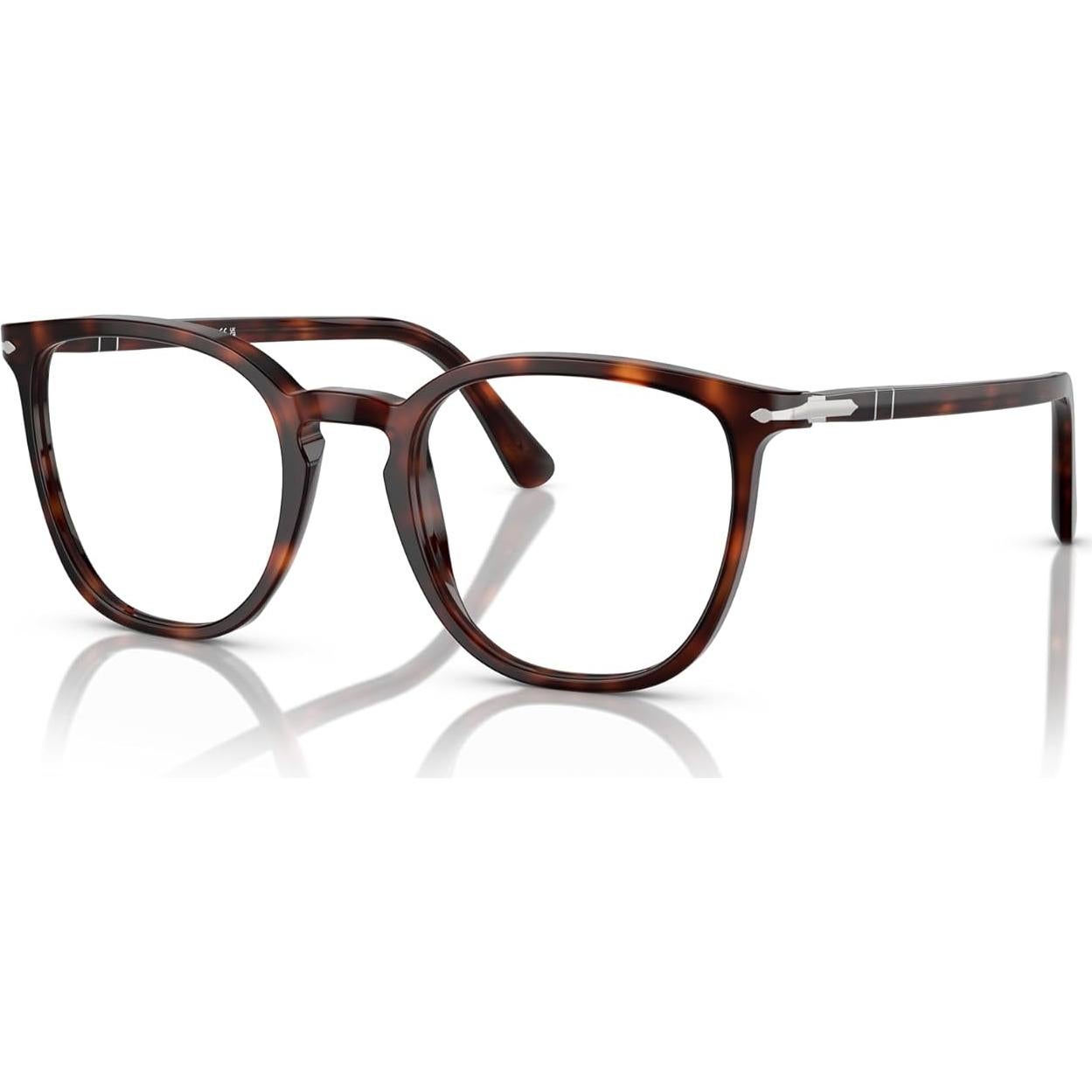 Montura de Gafas Recetadas Redondas Persol PO3338V Havana 52mm