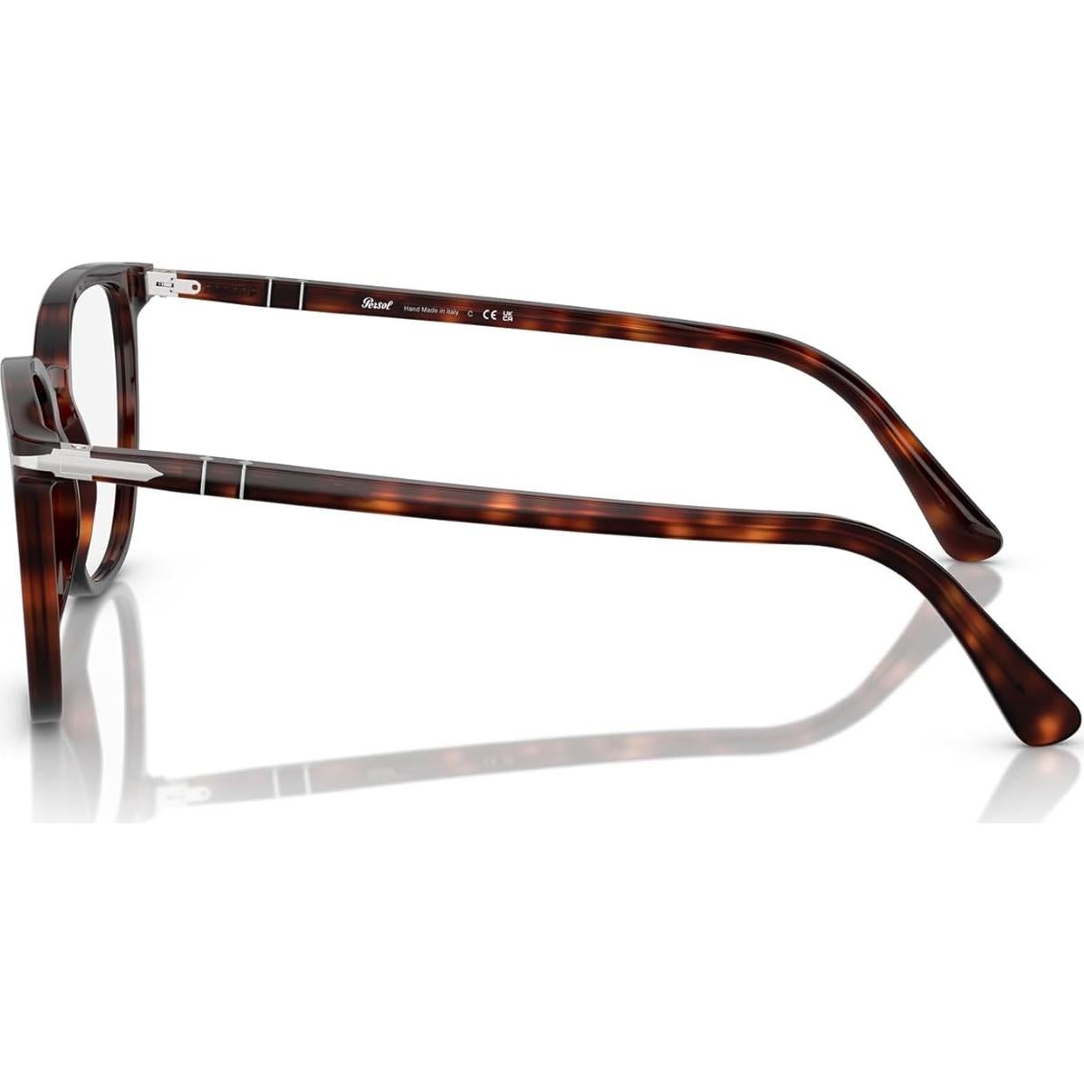 Montura de Gafas Recetadas Redondas Persol PO3338V Havana 52mm
