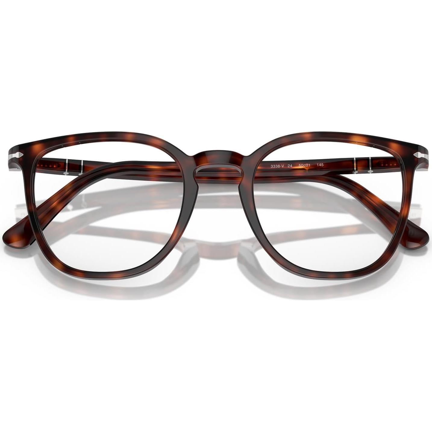 Montura de Gafas Recetadas Redondas Persol PO3338V Havana 52mm