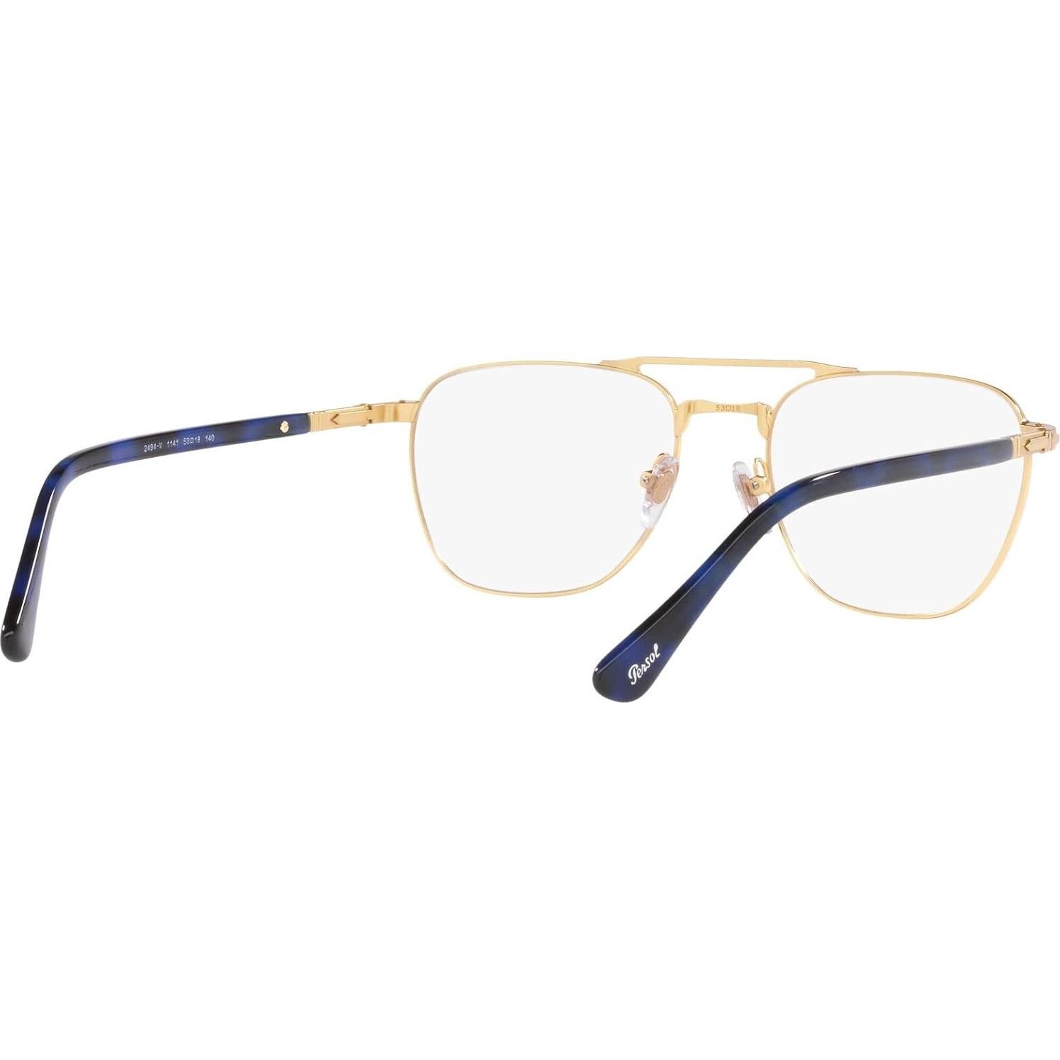 Montura de Gafas Recetadas Persol PO2494V Cuadradas Doradas