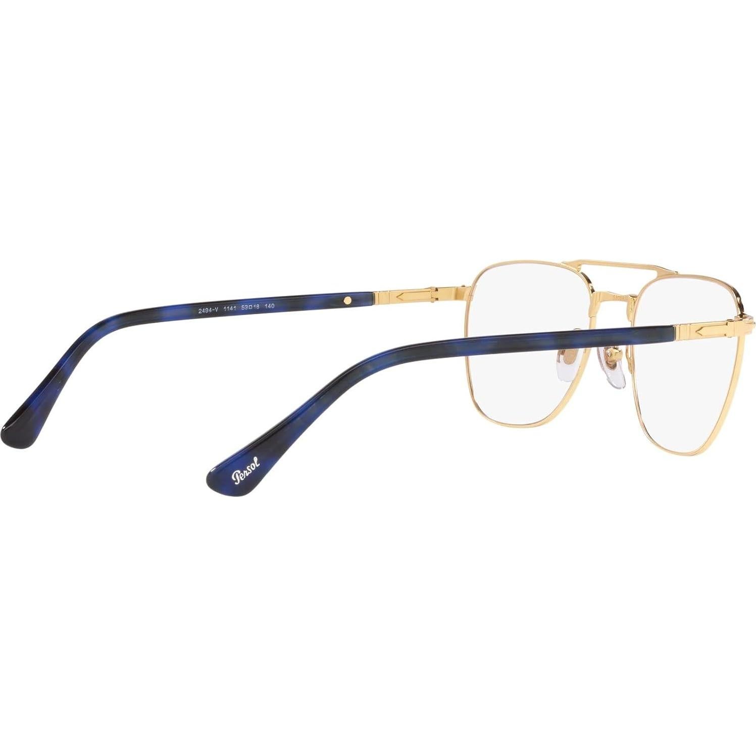 Montura de Gafas Recetadas Persol PO2494V Cuadradas Doradas