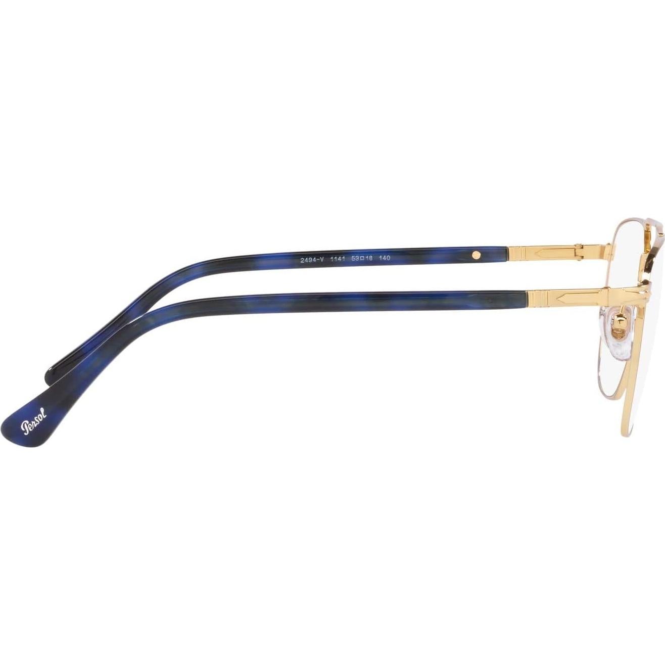 Montura de Gafas Recetadas Persol PO2494V Cuadradas Doradas