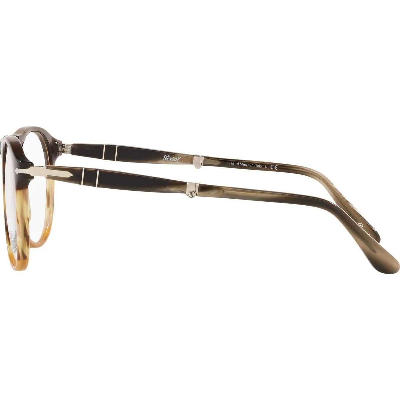 Montura de Gafas de Prescripción para Hombre Persol PO9714VM Marrón Rayas