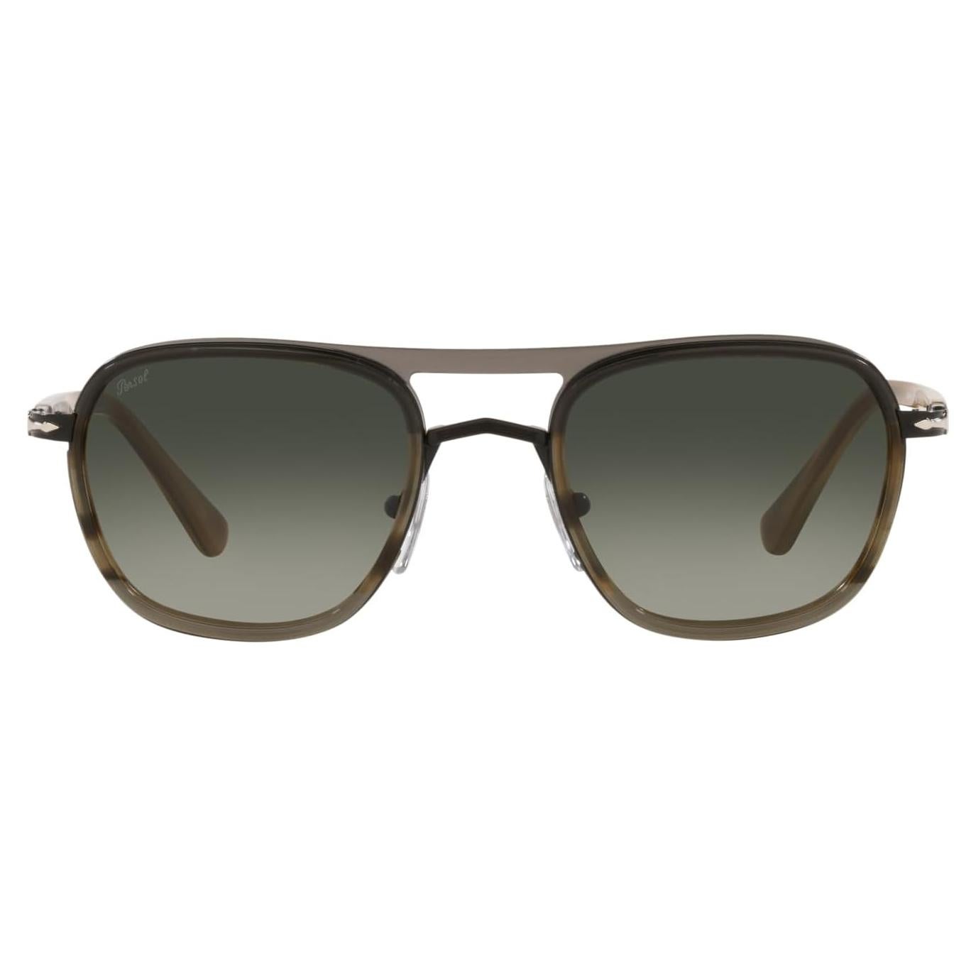 Gafas de Sol Cuadradas Persol PO2484S 100% UV Negro/Rayas Marrón