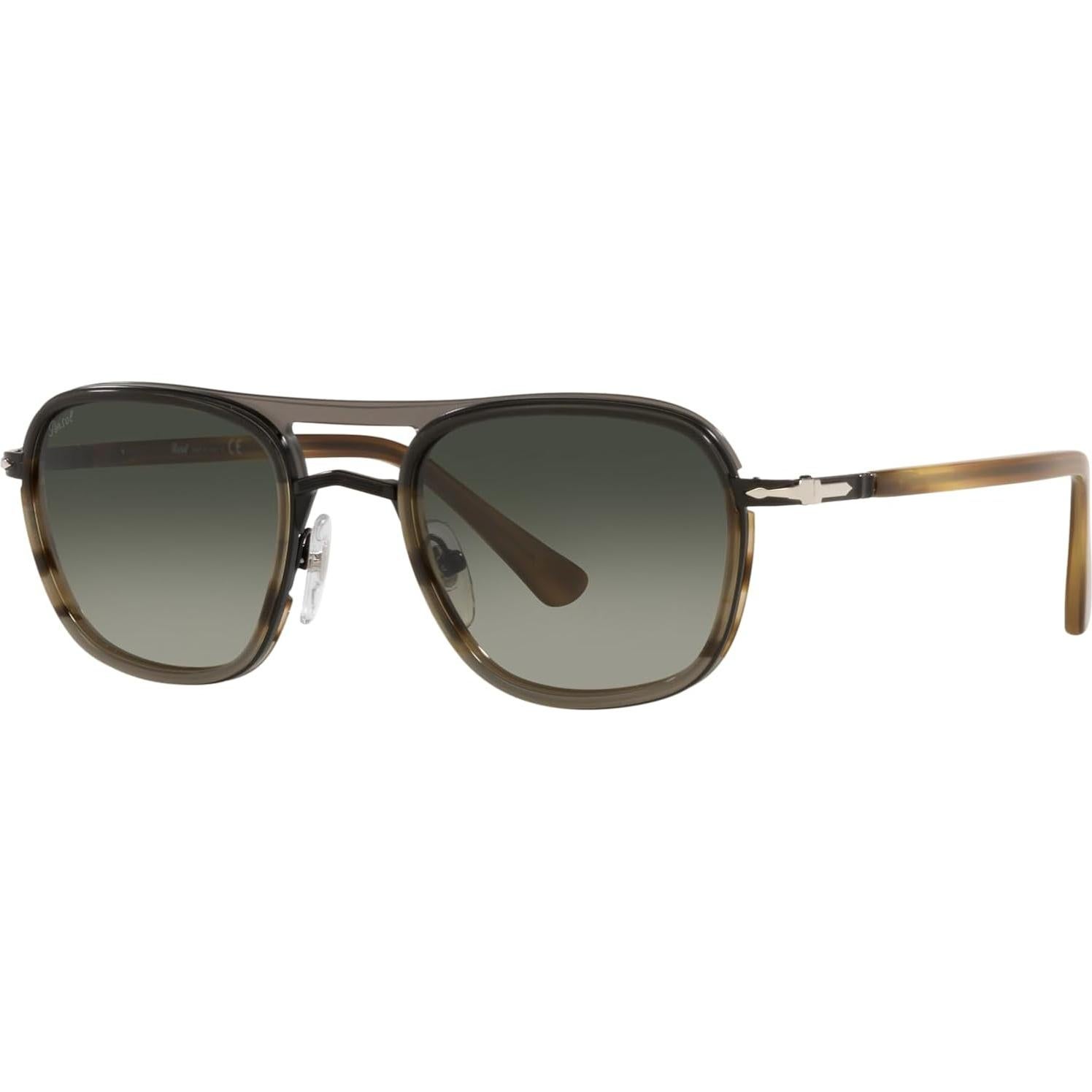 Gafas de Sol Cuadradas Persol PO2484S 100% UV Negro/Rayas Marrón