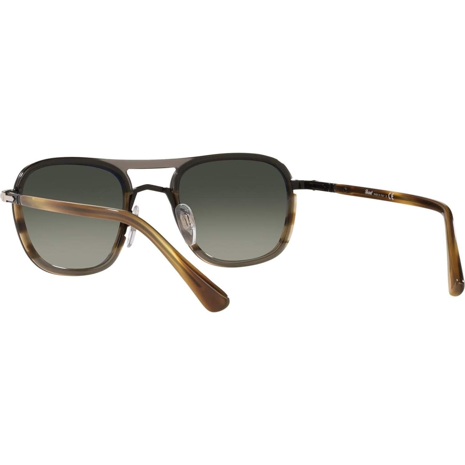 Gafas de Sol Cuadradas Persol PO2484S 100% UV Negro/Rayas Marrón