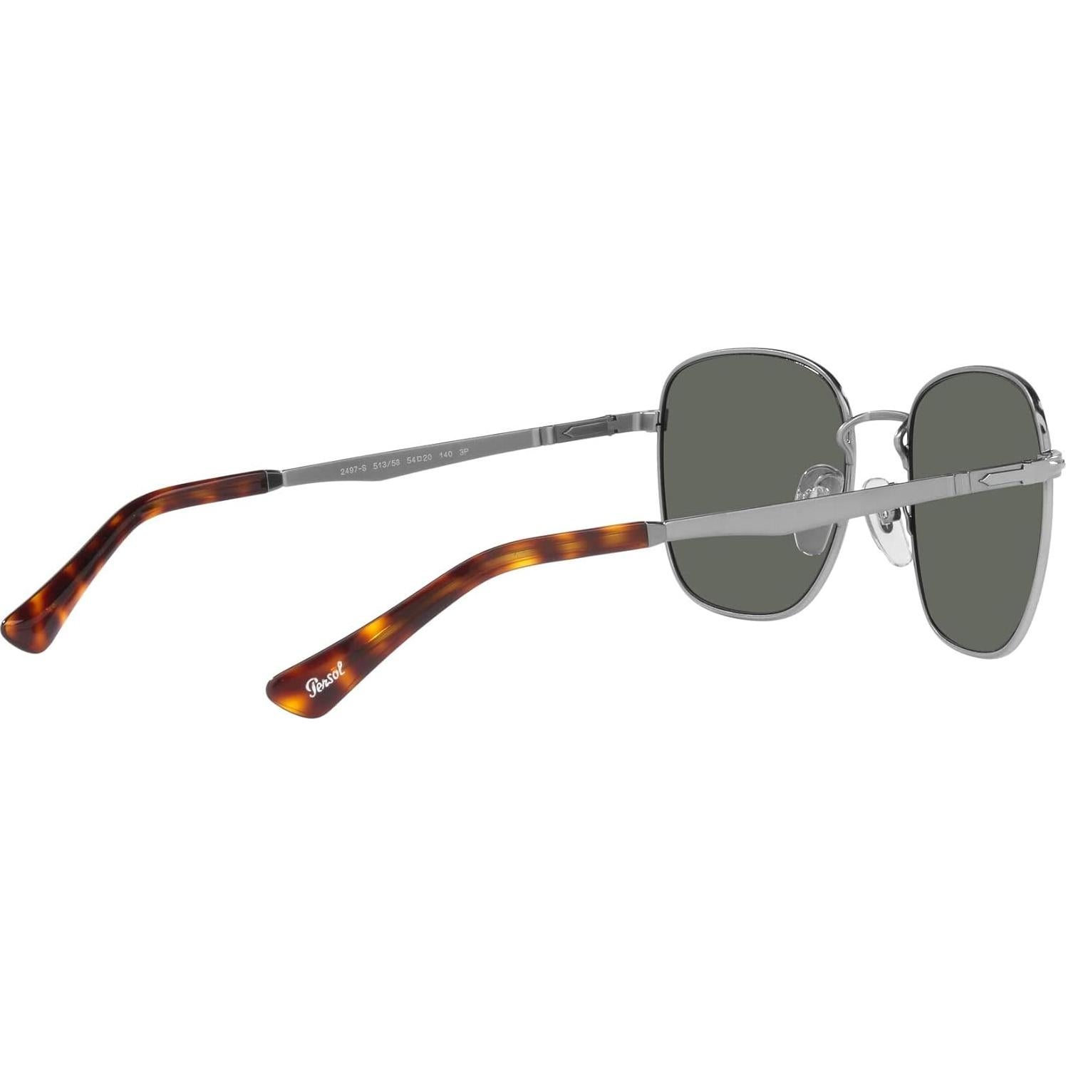 Gafas de sol cuadradas Persol PO2497S Gunmetal Verde 54mm
