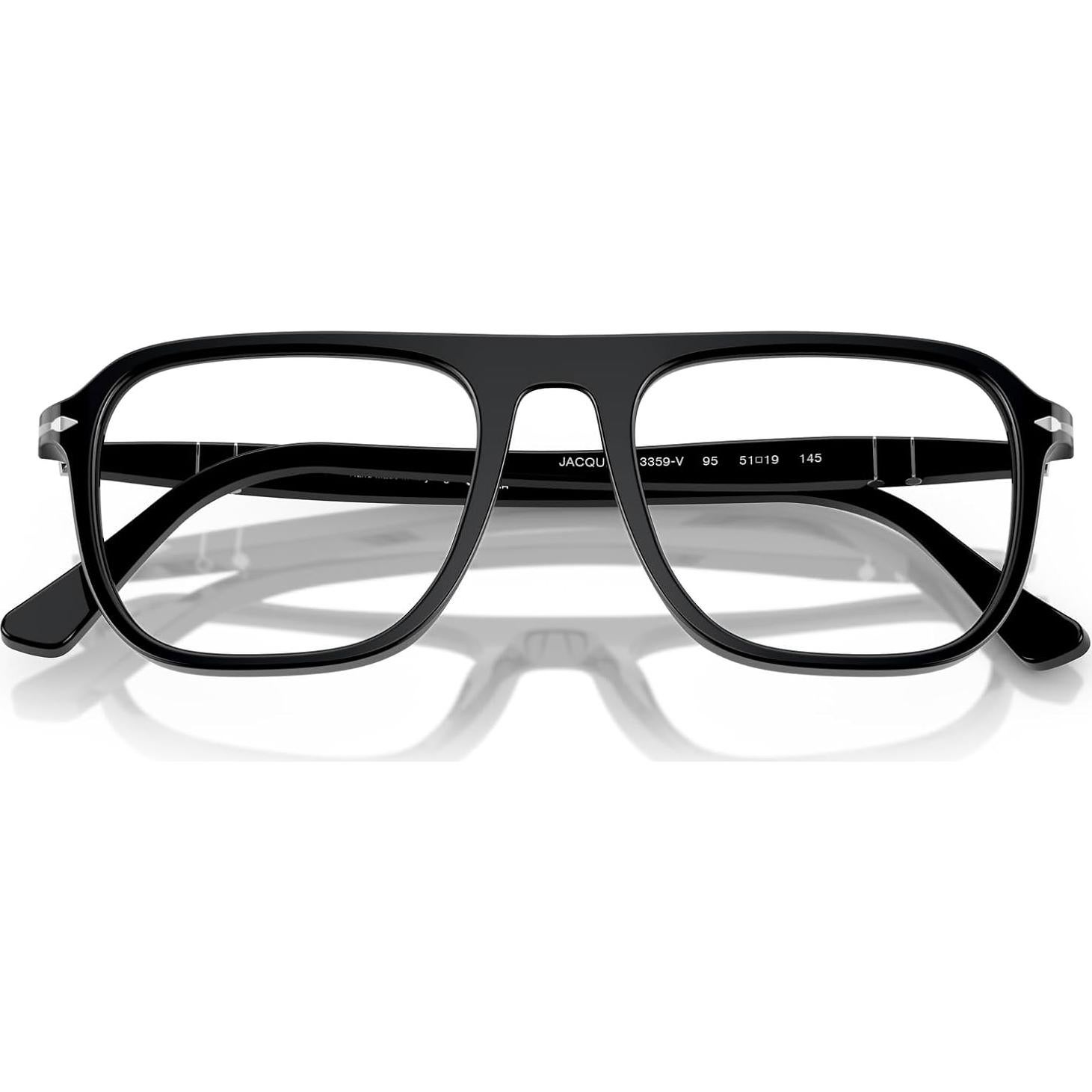 Gafas Recetadas Persol PO3359V Jacques Cuadradas Negras 51mm