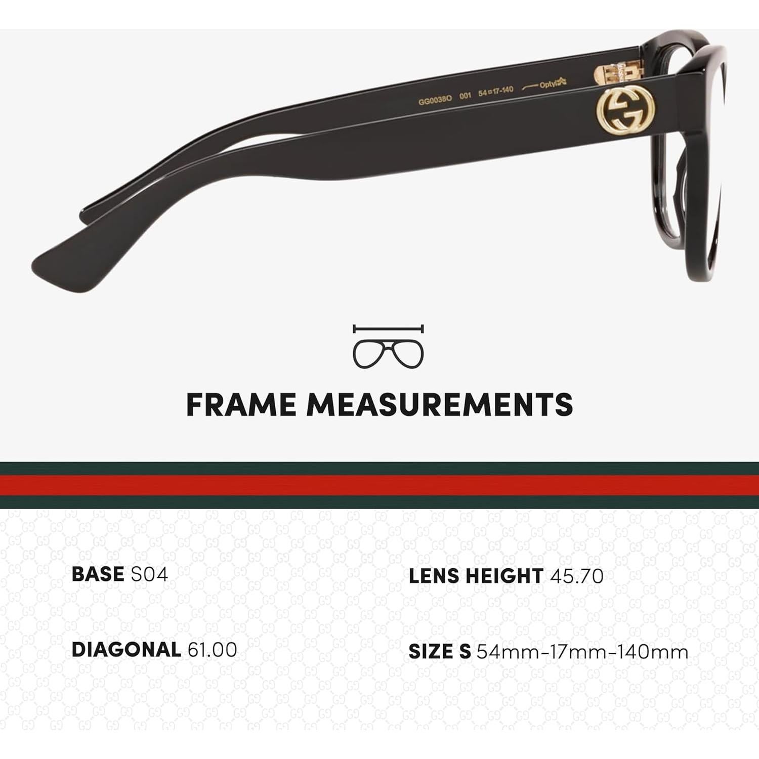 Gafas de Sol Gucci GG0038ON Cuadradas Clásicas 59.4mm