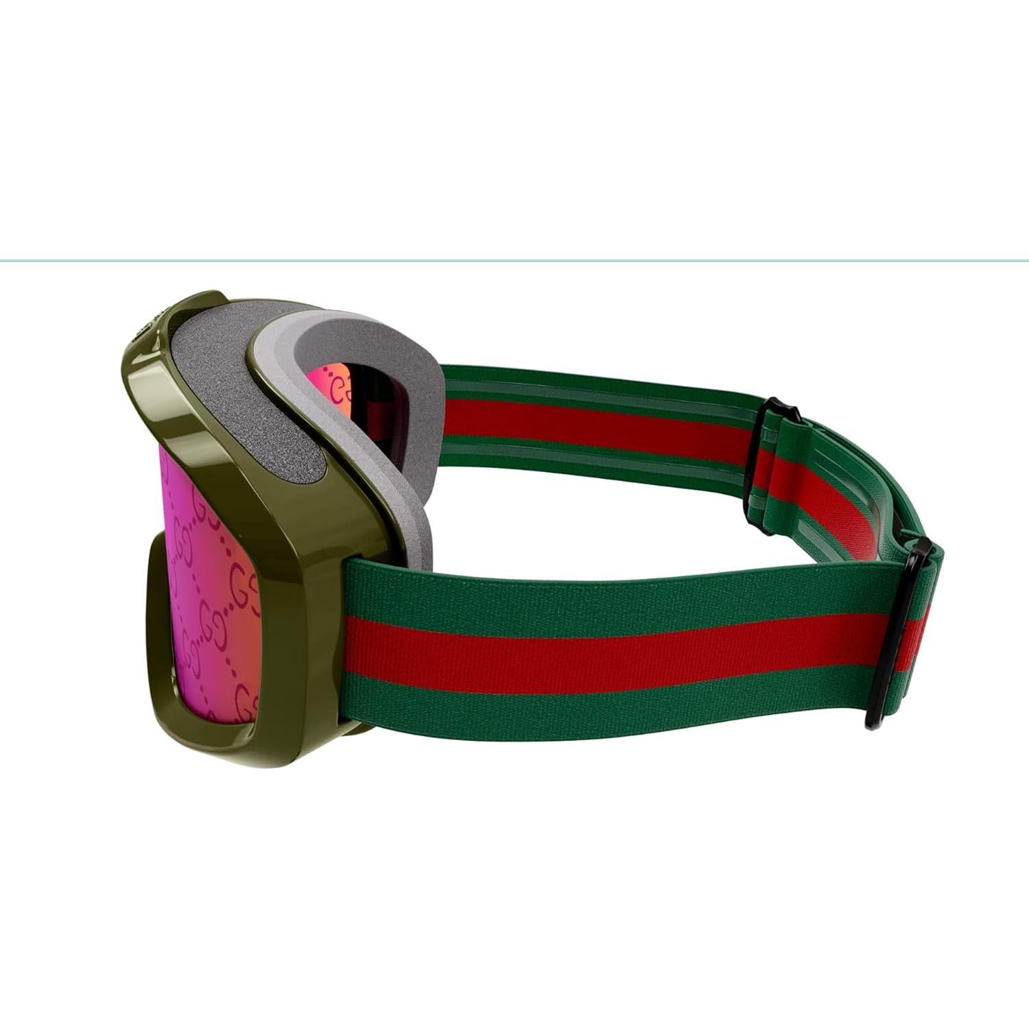 Gafas de Esquí Gucci GG1210S Verde con Rojo + Kit eSHADES