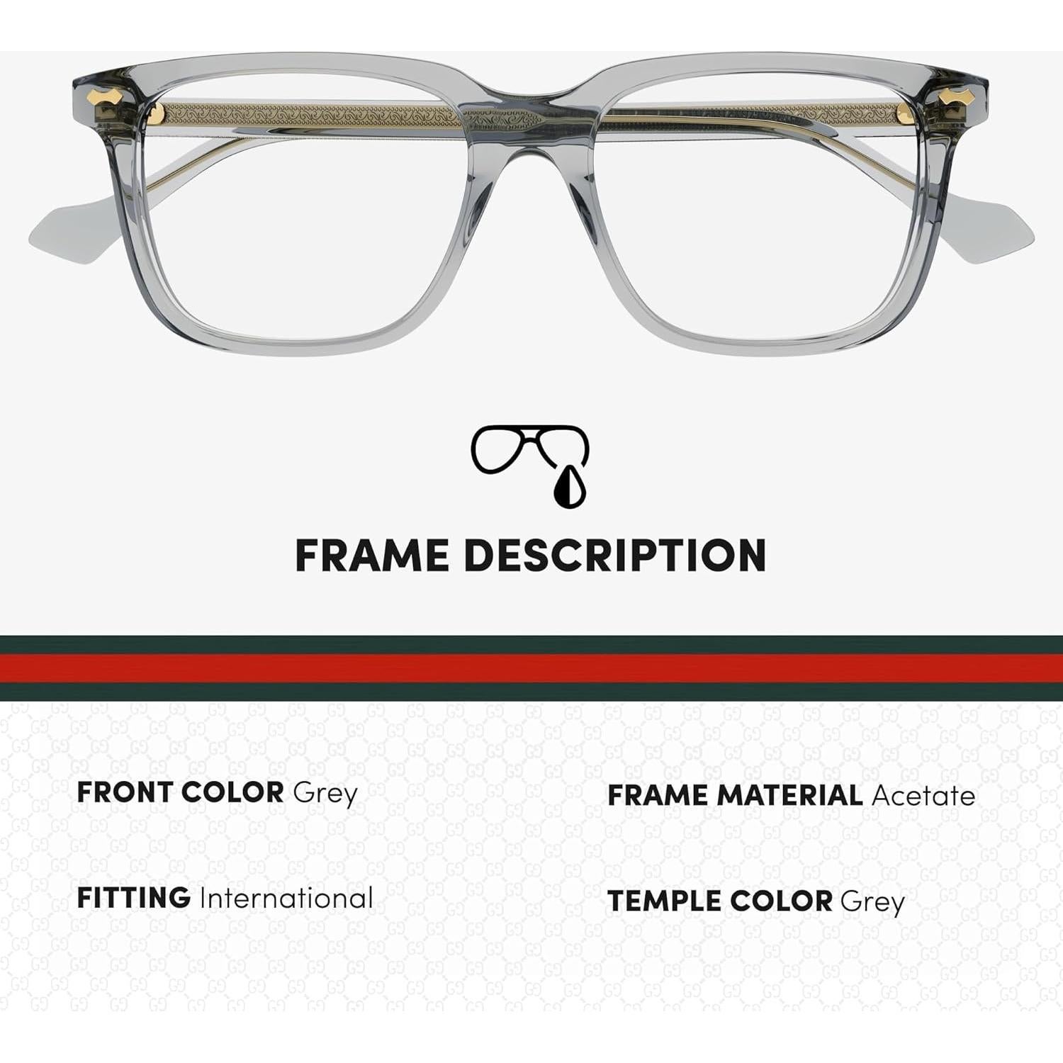 Gafas Rectangulares Gucci GG0737O - Diseño Elegante y Lujoso