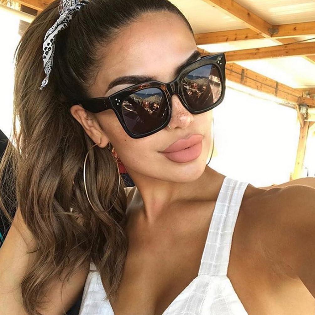 Gafas de sol cuadradas retro UV400 para mujeres - Marco negro y tortuga