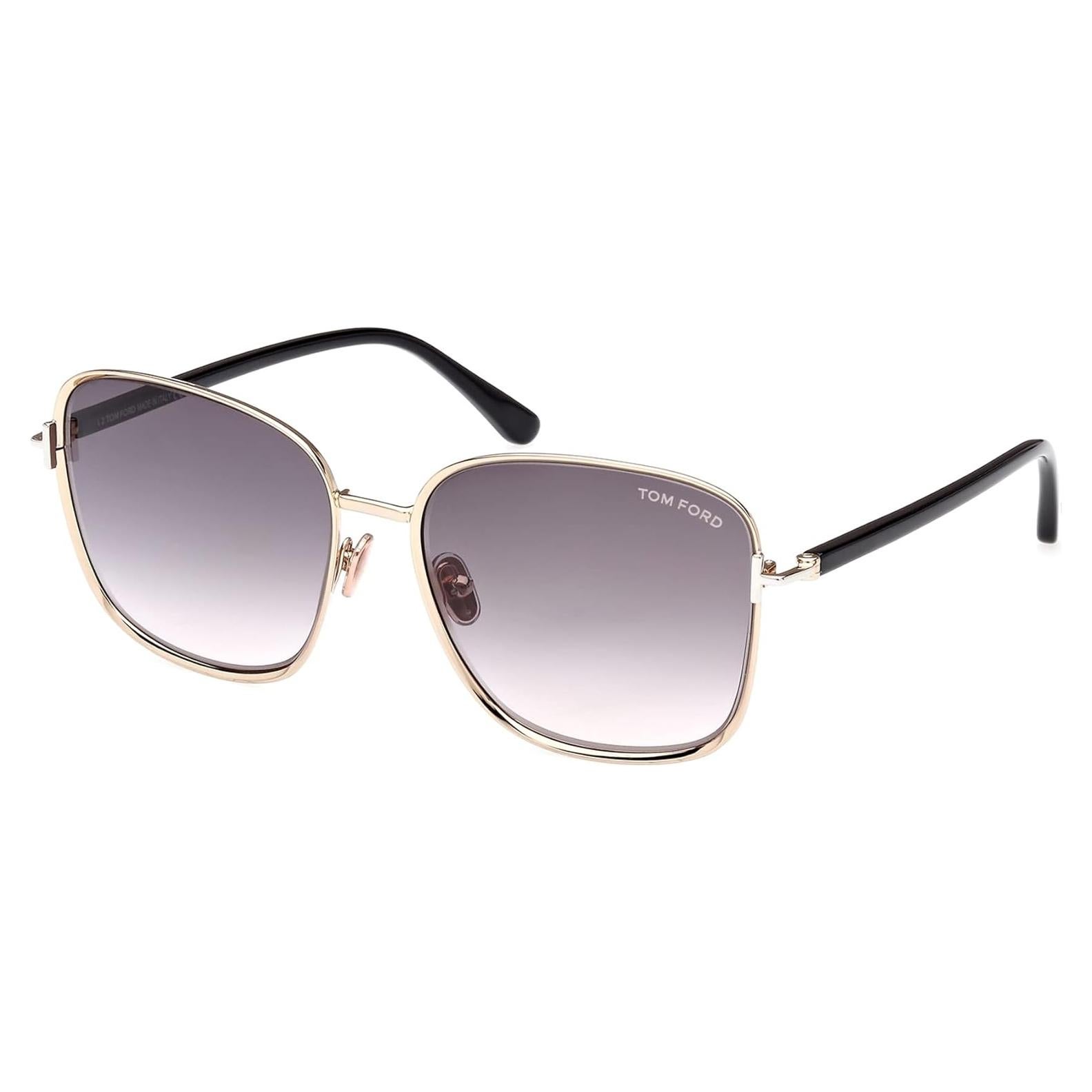Gafas de sol Tom Ford Fern TF1029 Oro Rosa/Negro 57mm