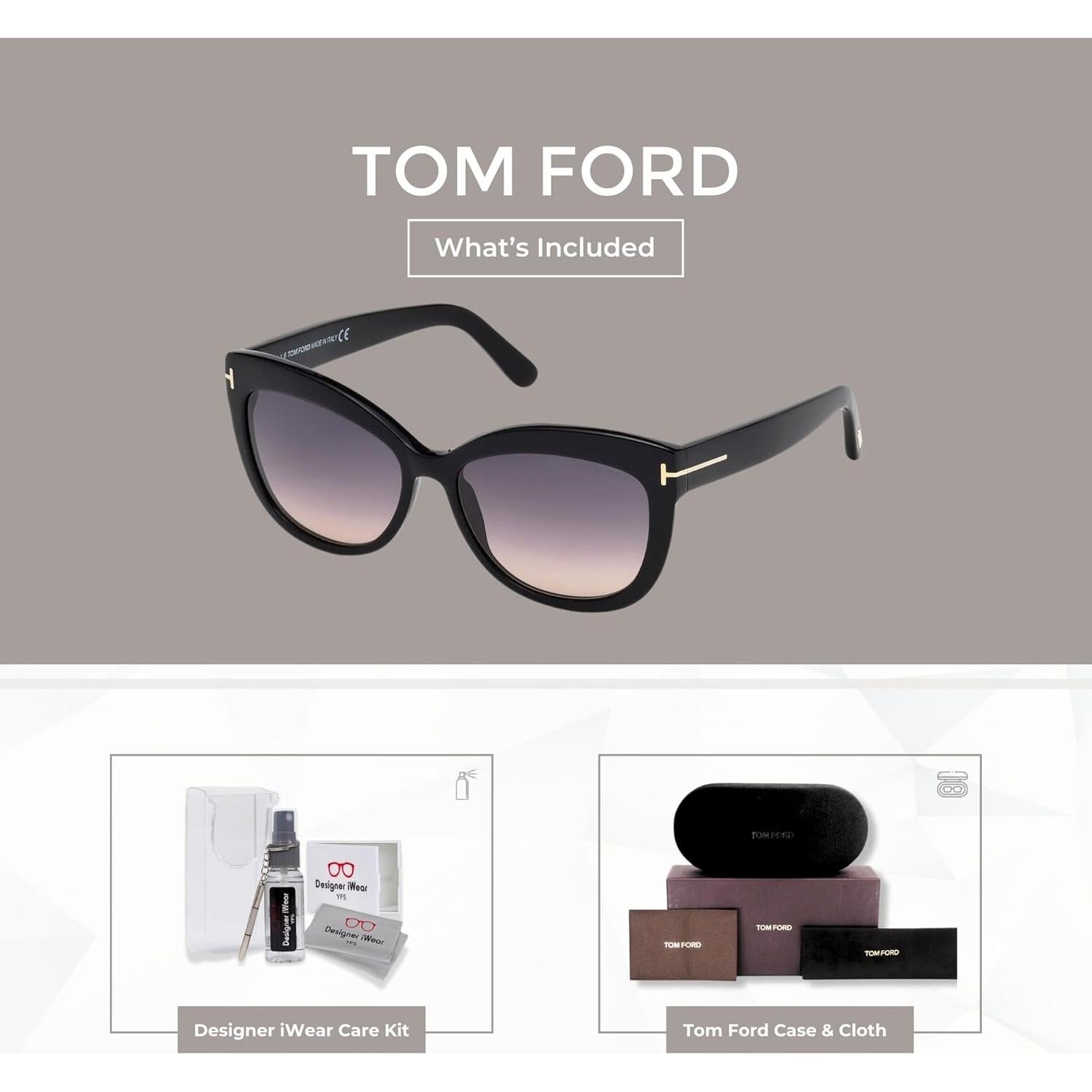 Gafas de Sol Tom Ford FT0524 Alistair Mujeres + Kit Cuidado