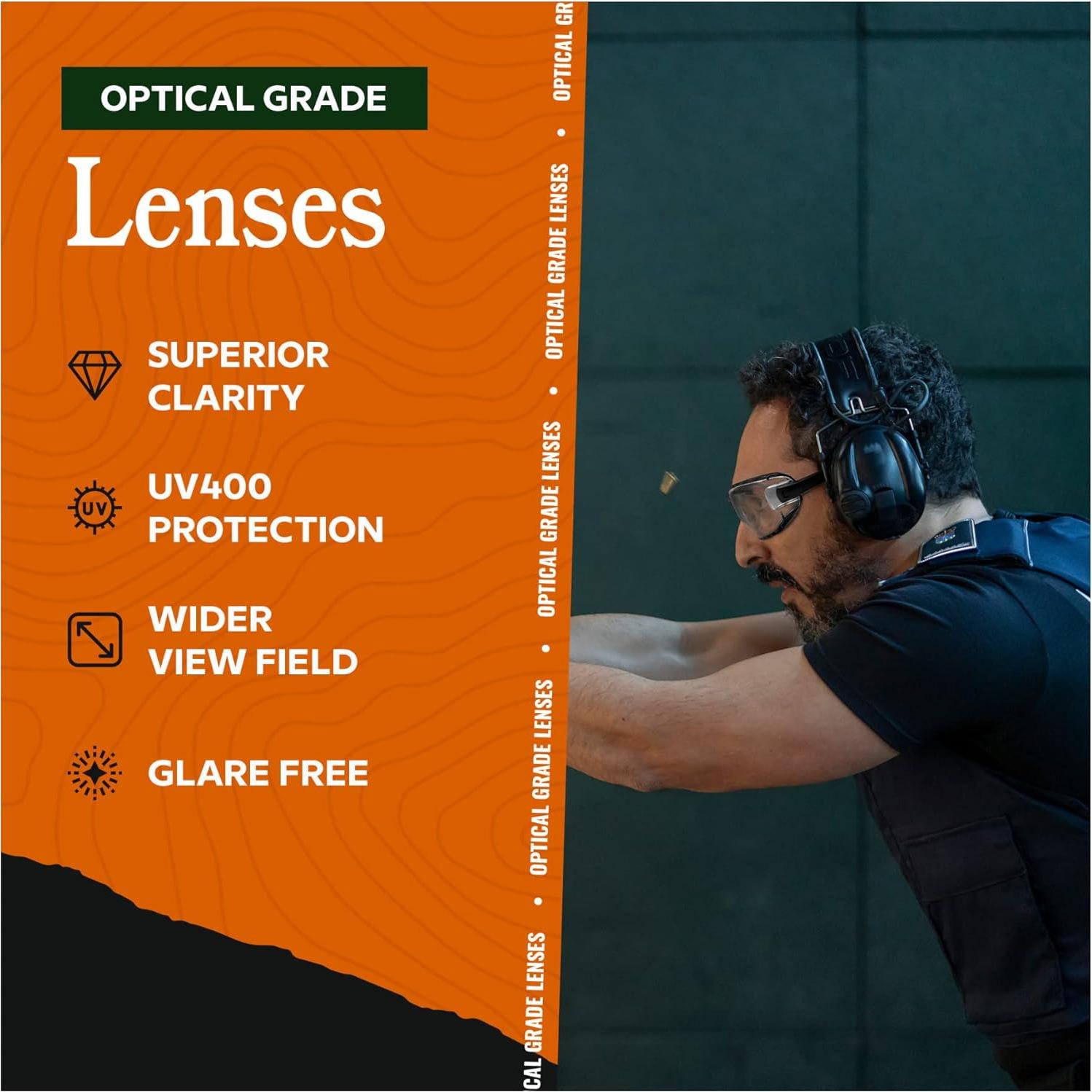 Gafas de Tiro Tácticas Below Zero BZ-BPG-C, Protección Ocular