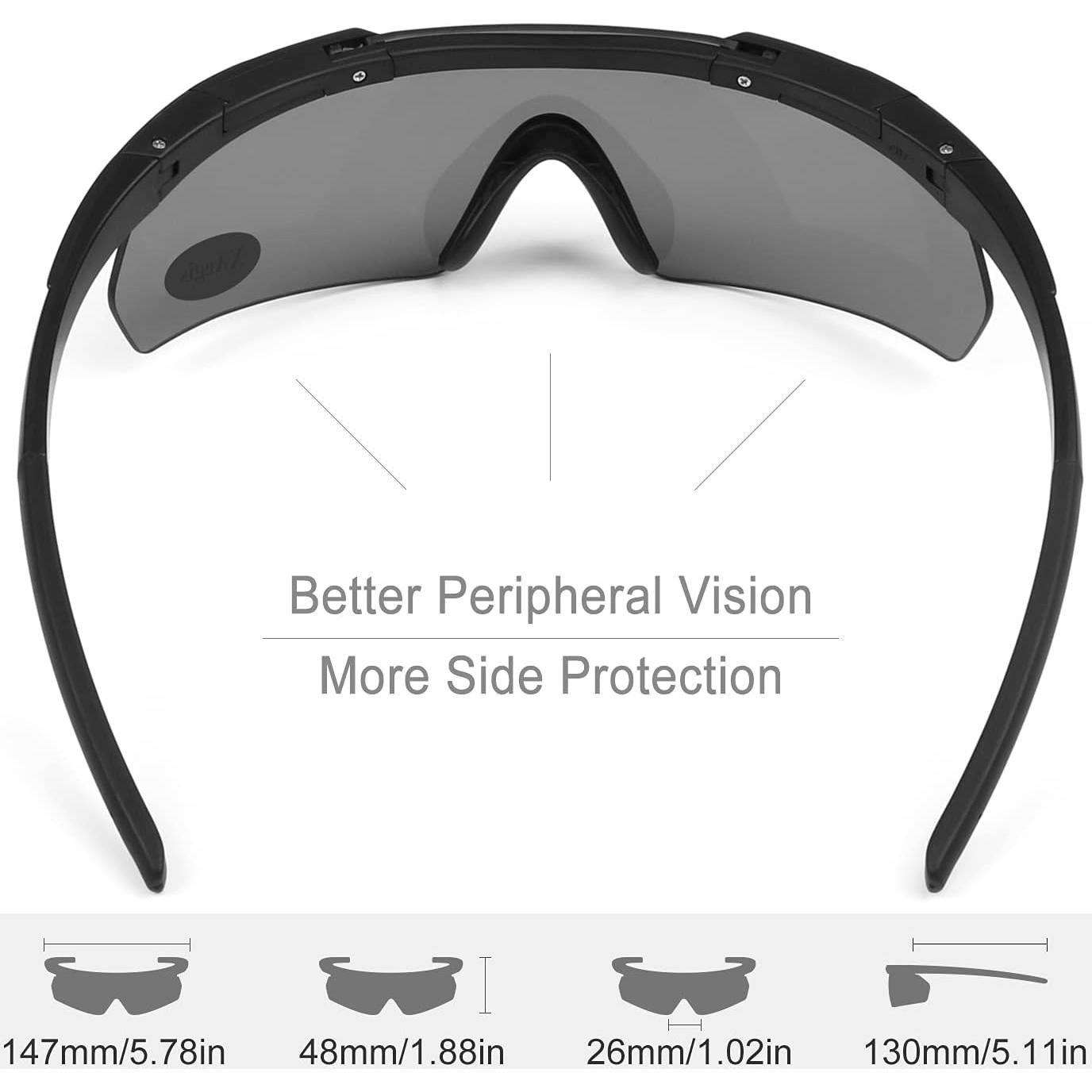 Gafas Tácticas de Tiro xaegistac UV400 con 3 Lentes Intercambiables