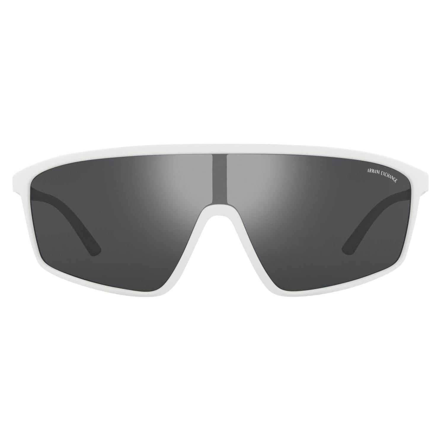 Gafas de sol Armani Exchange hombre marco blanco mate lentes espejados