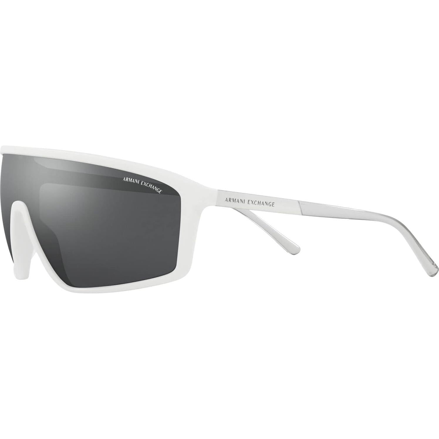 Gafas de sol Armani Exchange hombre marco blanco mate lentes espejados