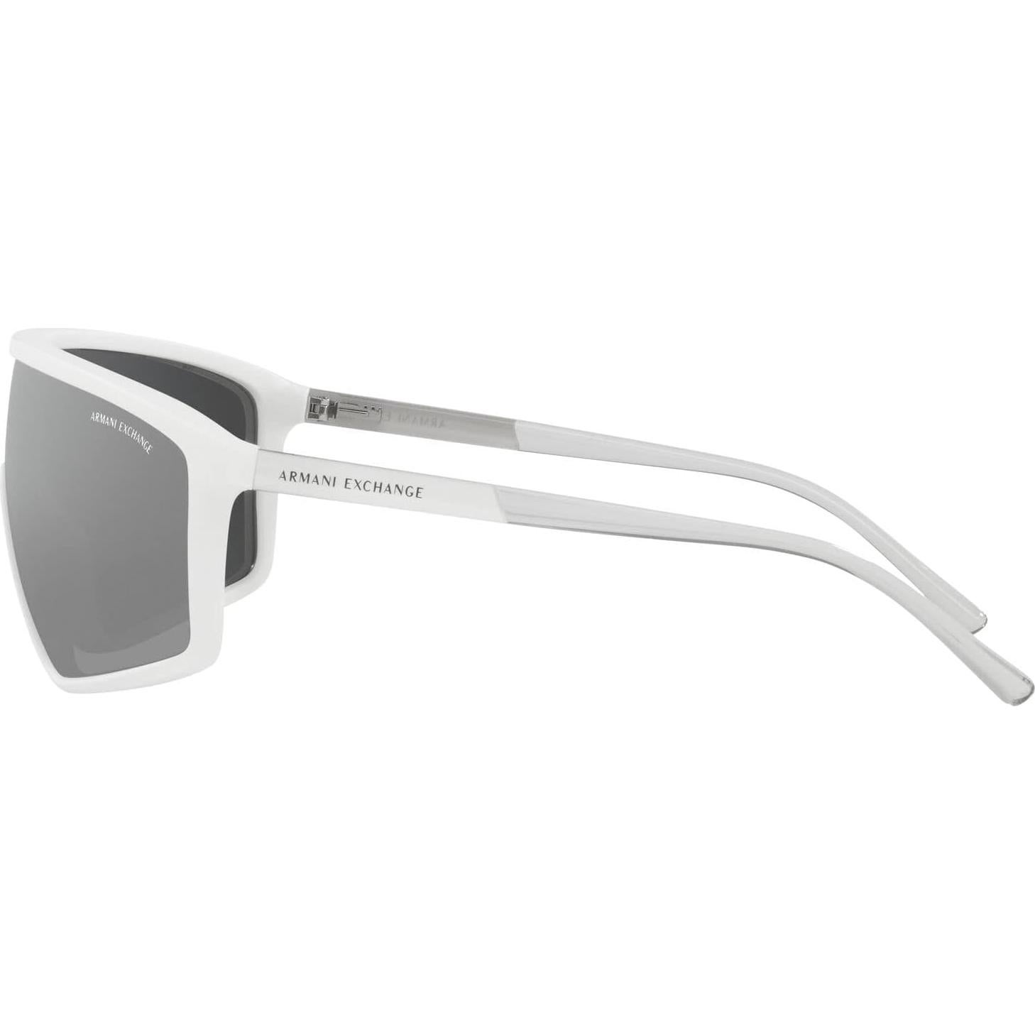 Gafas de sol Armani Exchange hombre marco blanco mate lentes espejados