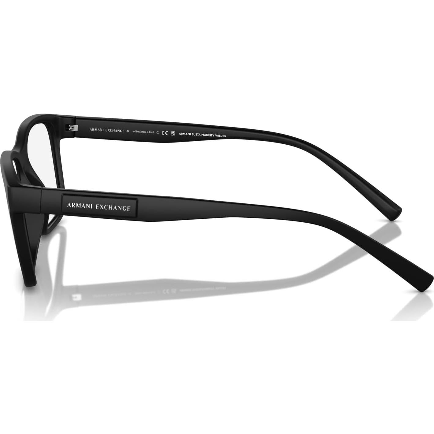 Montura de Gafas Recetadas Armani Exchange AX3114 Hombre Negro Mate