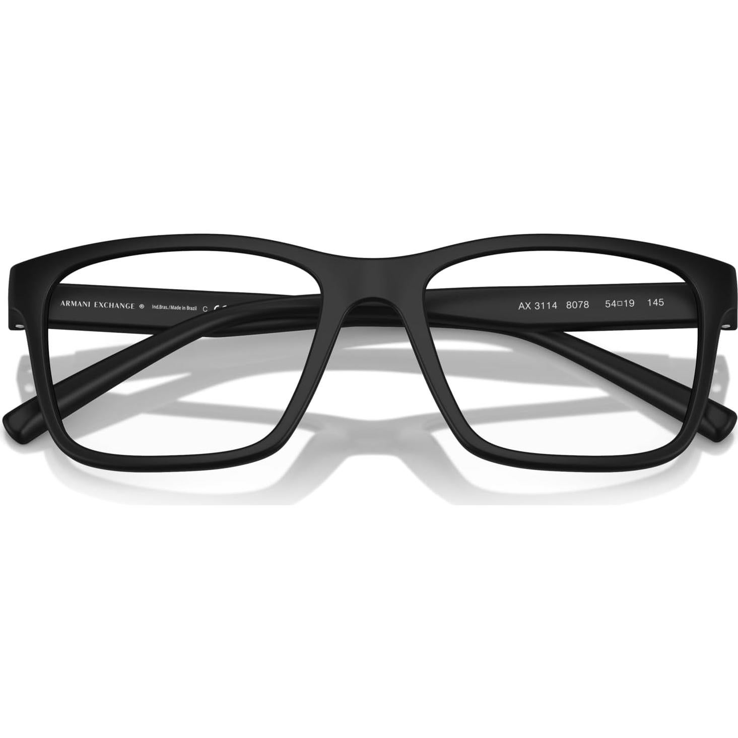 Montura de Gafas Recetadas Armani Exchange AX3114 Hombre Negro Mate