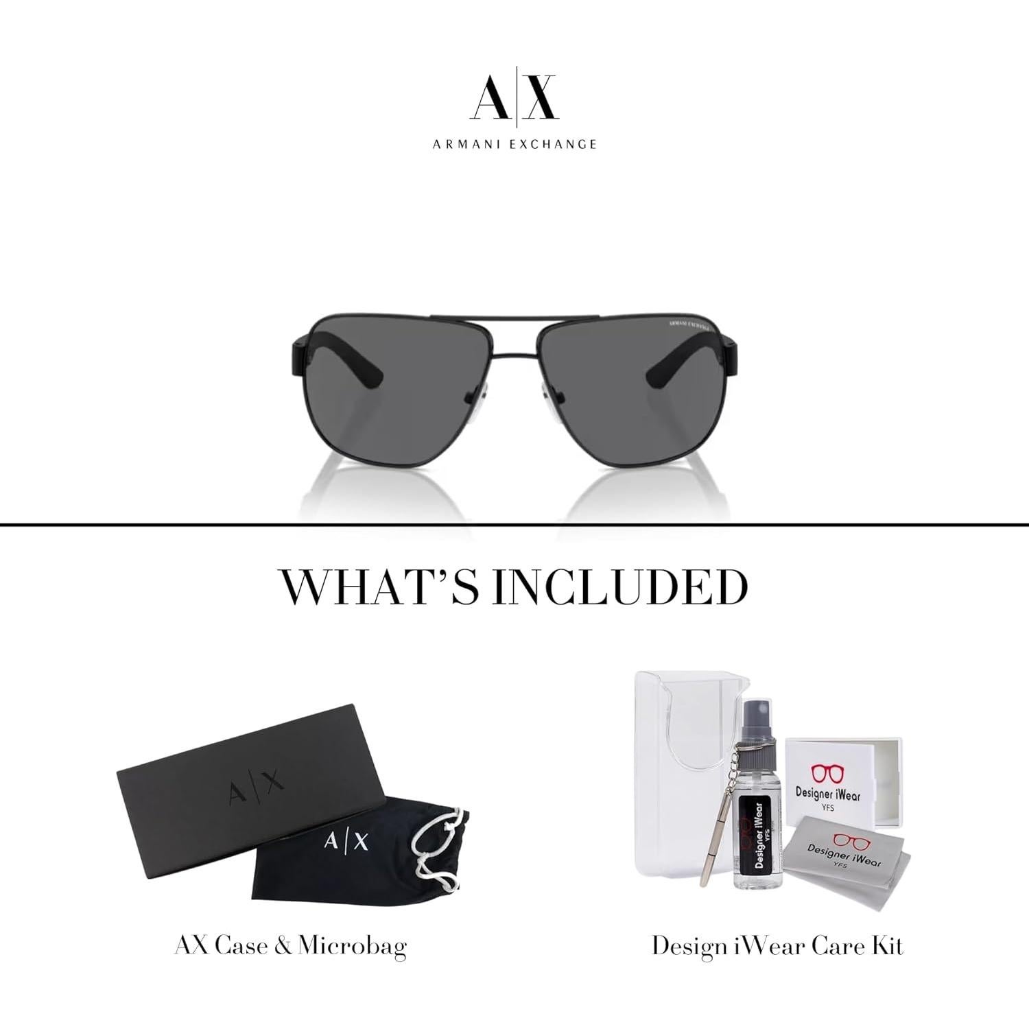 Gafas de Sol Aviador Armani Exchange AX2012S con Kit de Cuidado
