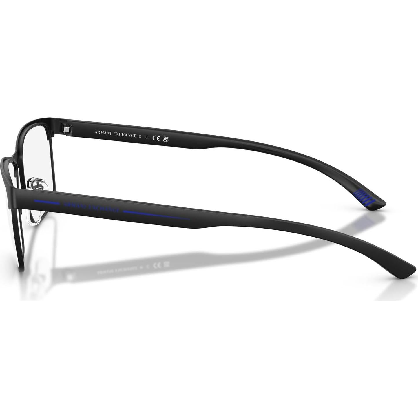 Montura de Gafas Recetadas Armani Exchange AX1070 Hombres Negro Mate