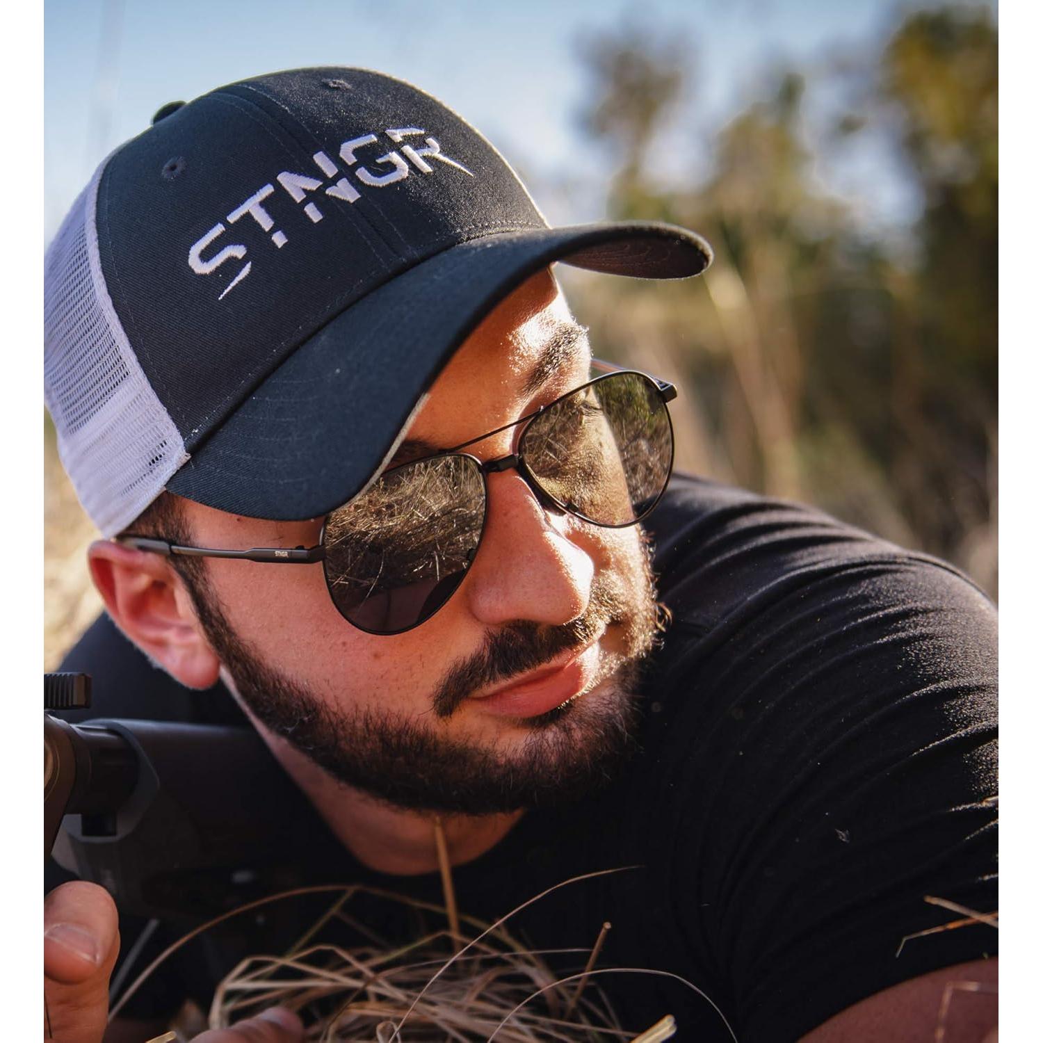 Gafas de sol STNGR Aviator con almohadilla nasal innovadora