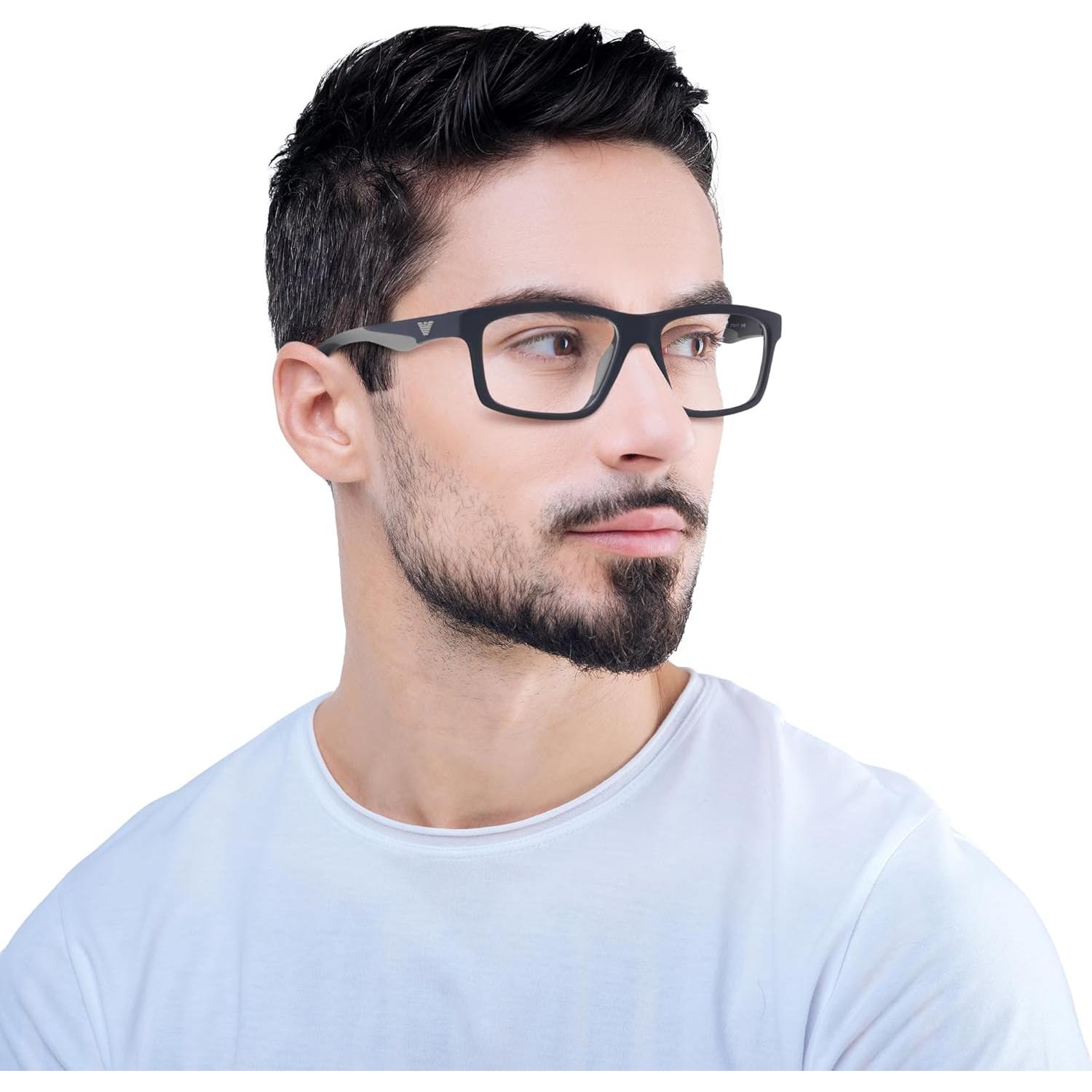 Gafas de sol Emporio Armani EA3220U para hombres azul mate