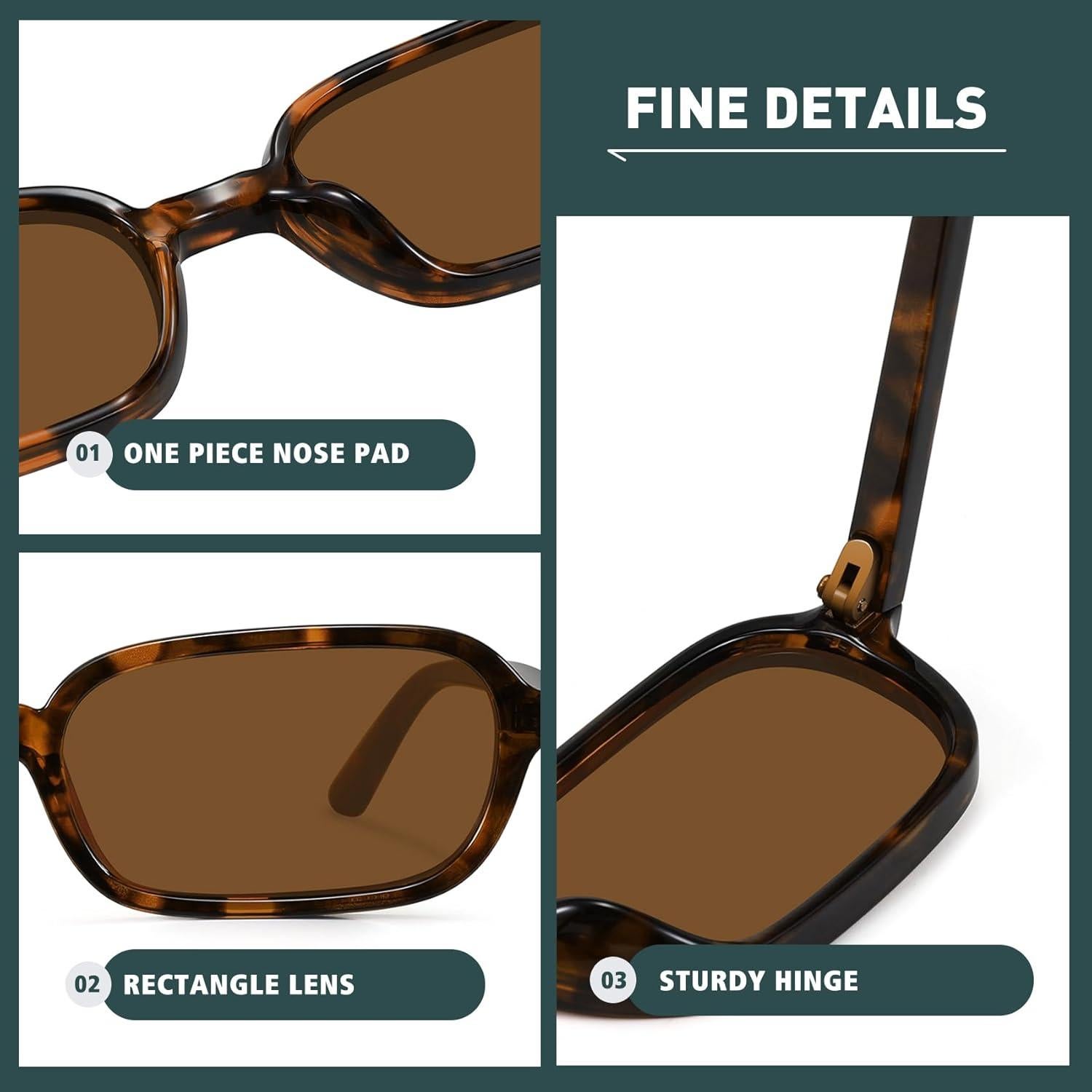 Gafas de sol retro WOWSUN UV400 para mujeres modernas