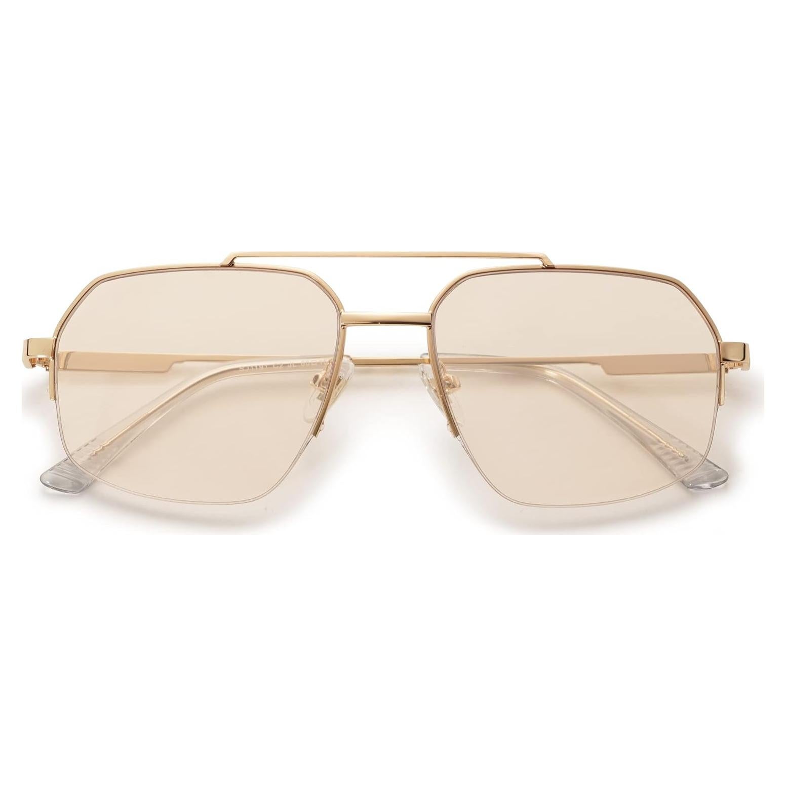 Gafas de sol aviador SOJOS UV400 unisex marco metal SJ1191