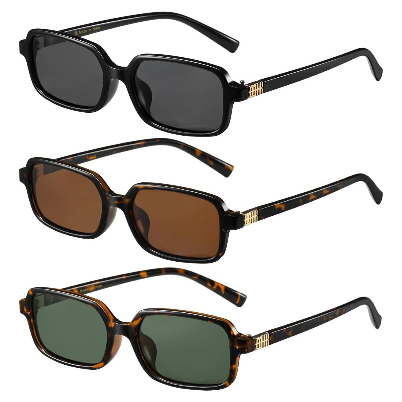 Gafas de sol polarizadas MASDUN Vision retro 90s paquete 3