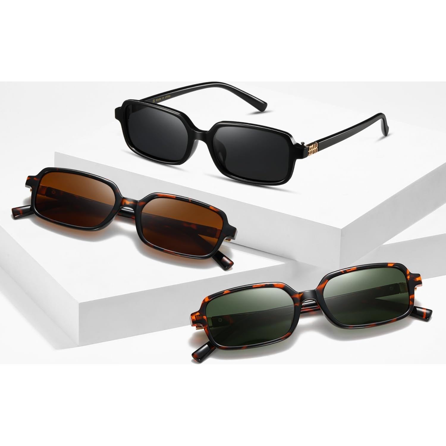 Gafas de sol polarizadas MASDUN Vision retro 90s paquete 3