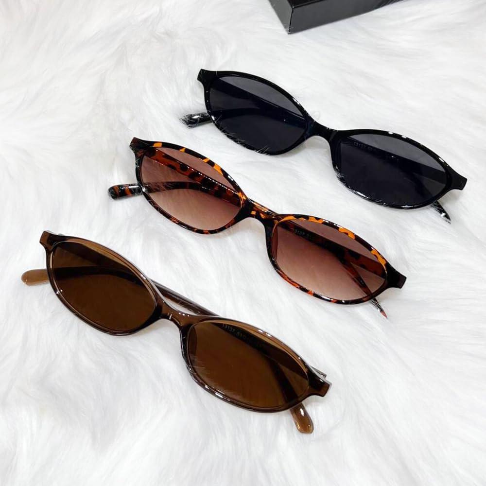 Gafas de Sol Retro Ovaladas KUGUAOK UV Protección Mujeres