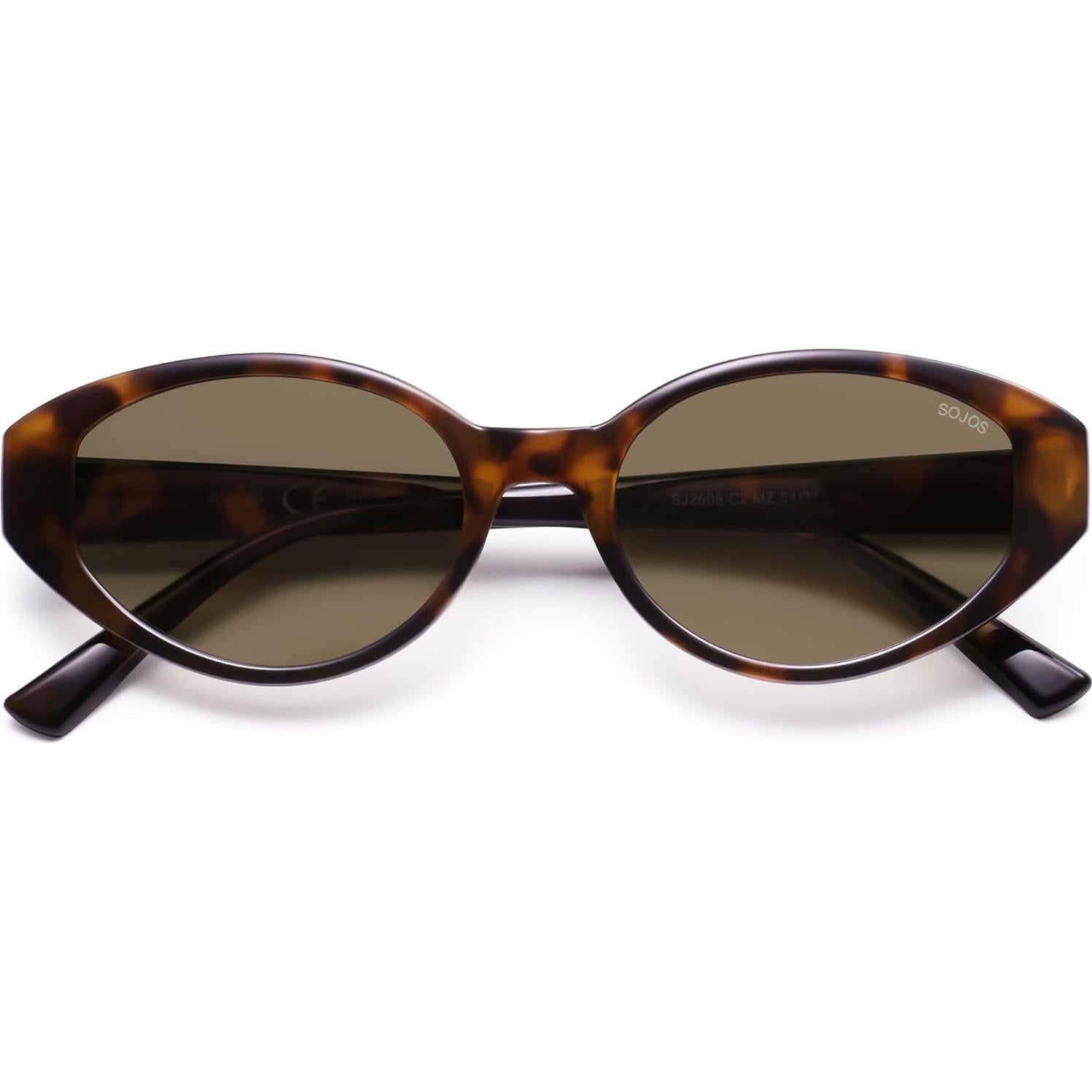 Gafas de sol polarizadas SOJOS SJ2608 retro ovaladas UV400