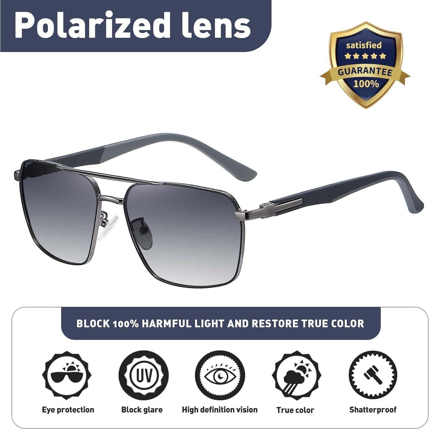 Gafas de sol polarizadas UV400 KIOYTLIK aviador unisex