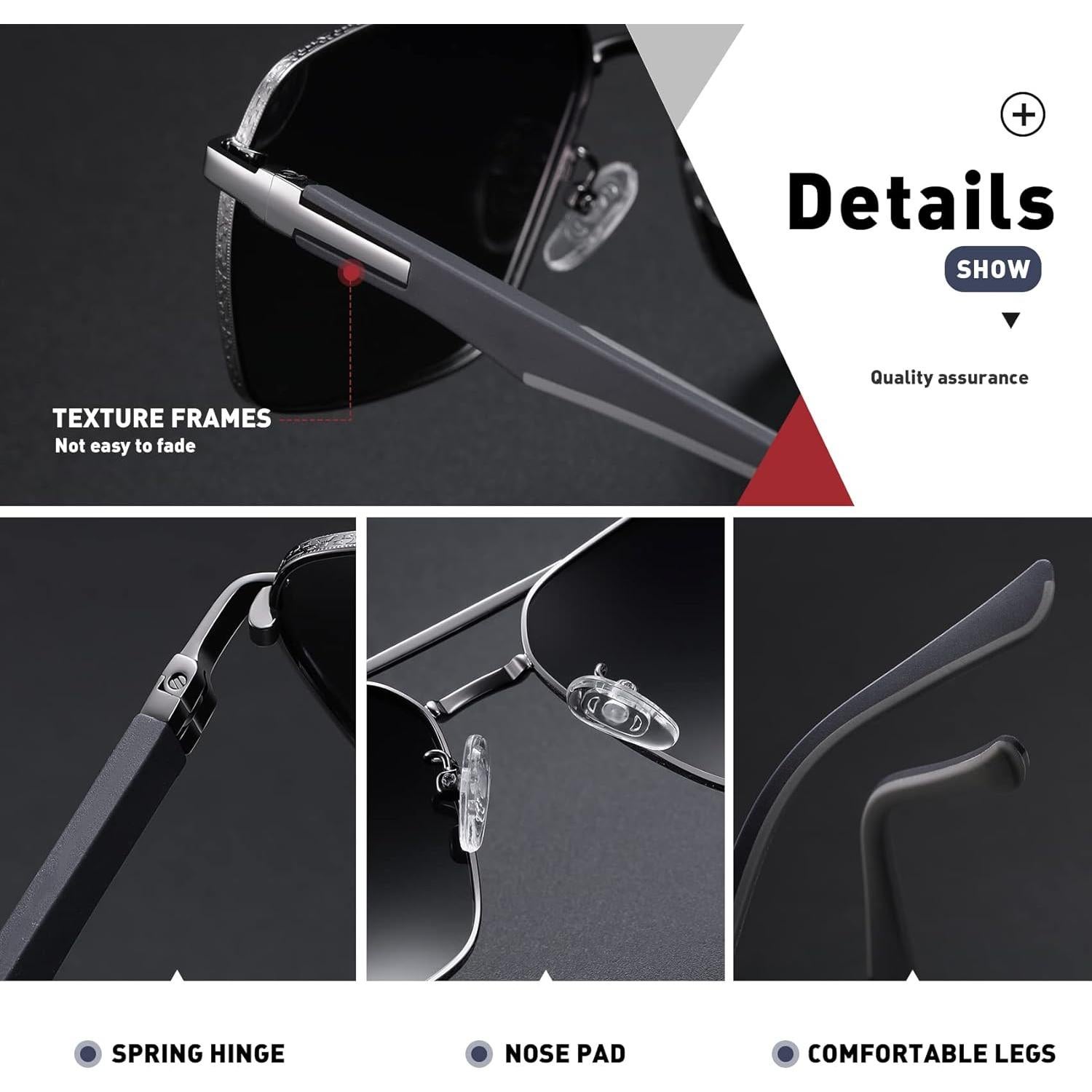 Gafas de sol polarizadas UV400 KIOYTLIK aviador unisex