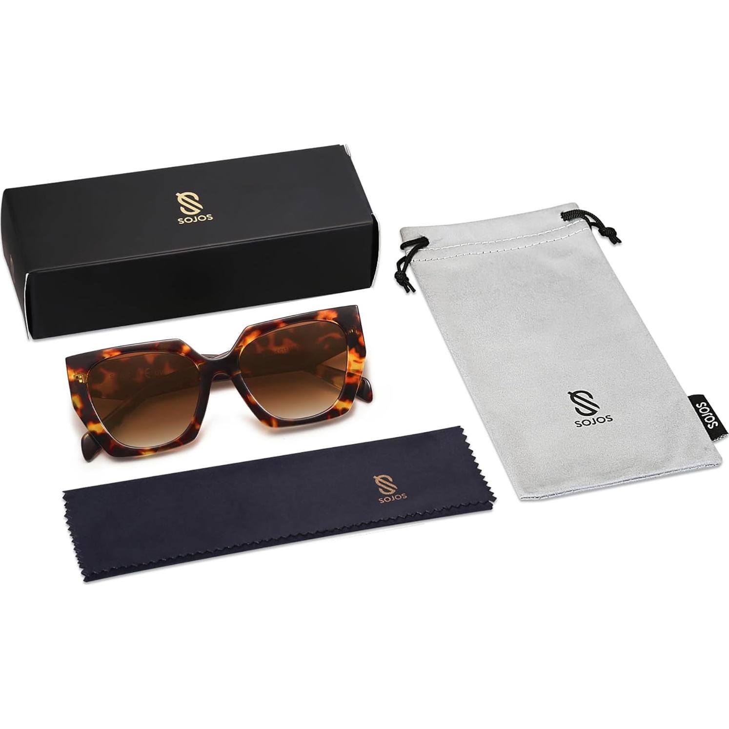 Gafas de sol polarizadas SOJOS SJ2205 para mujer 55mm