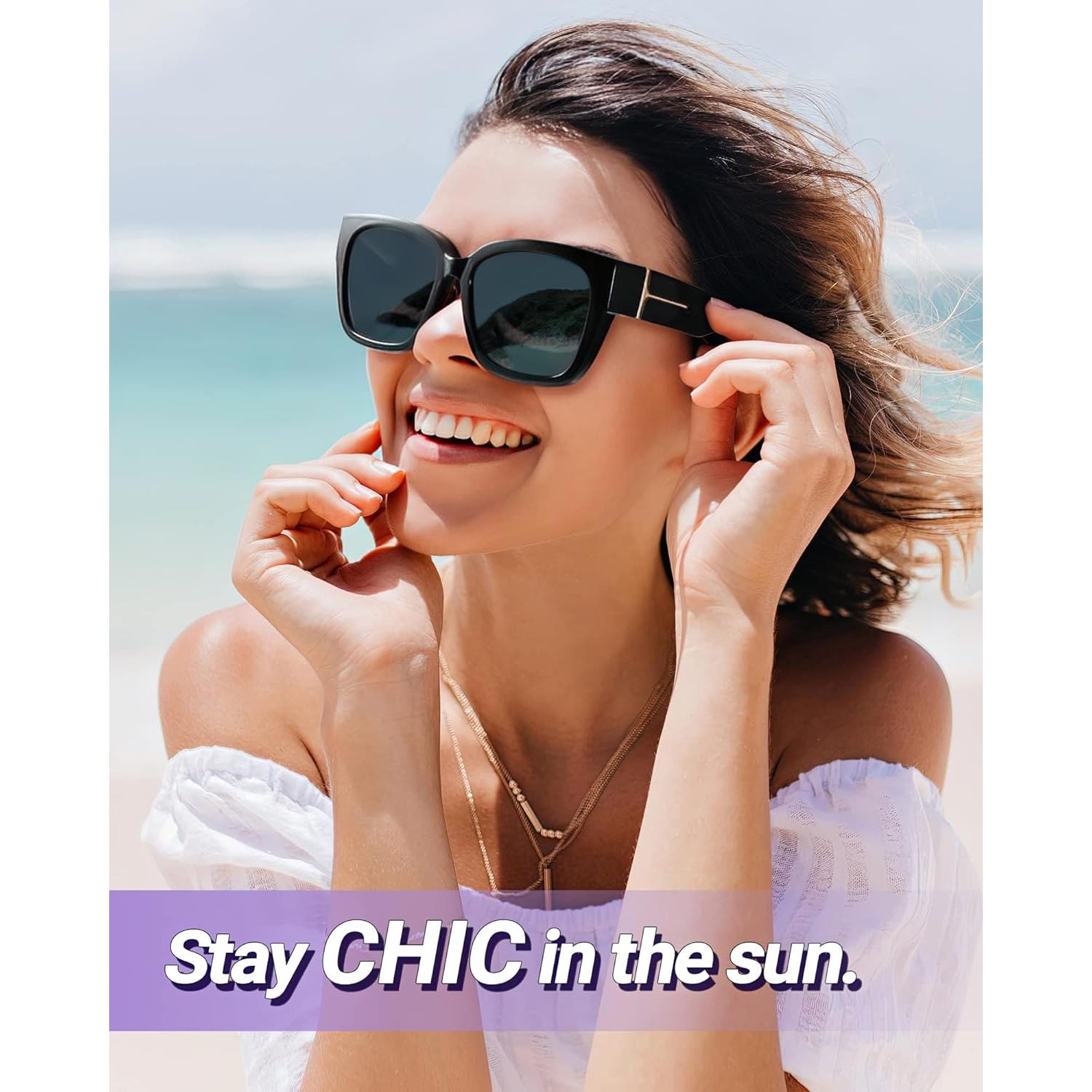 Gafas de sol Myiaur Fit Over polarizadas UV400 para mujer